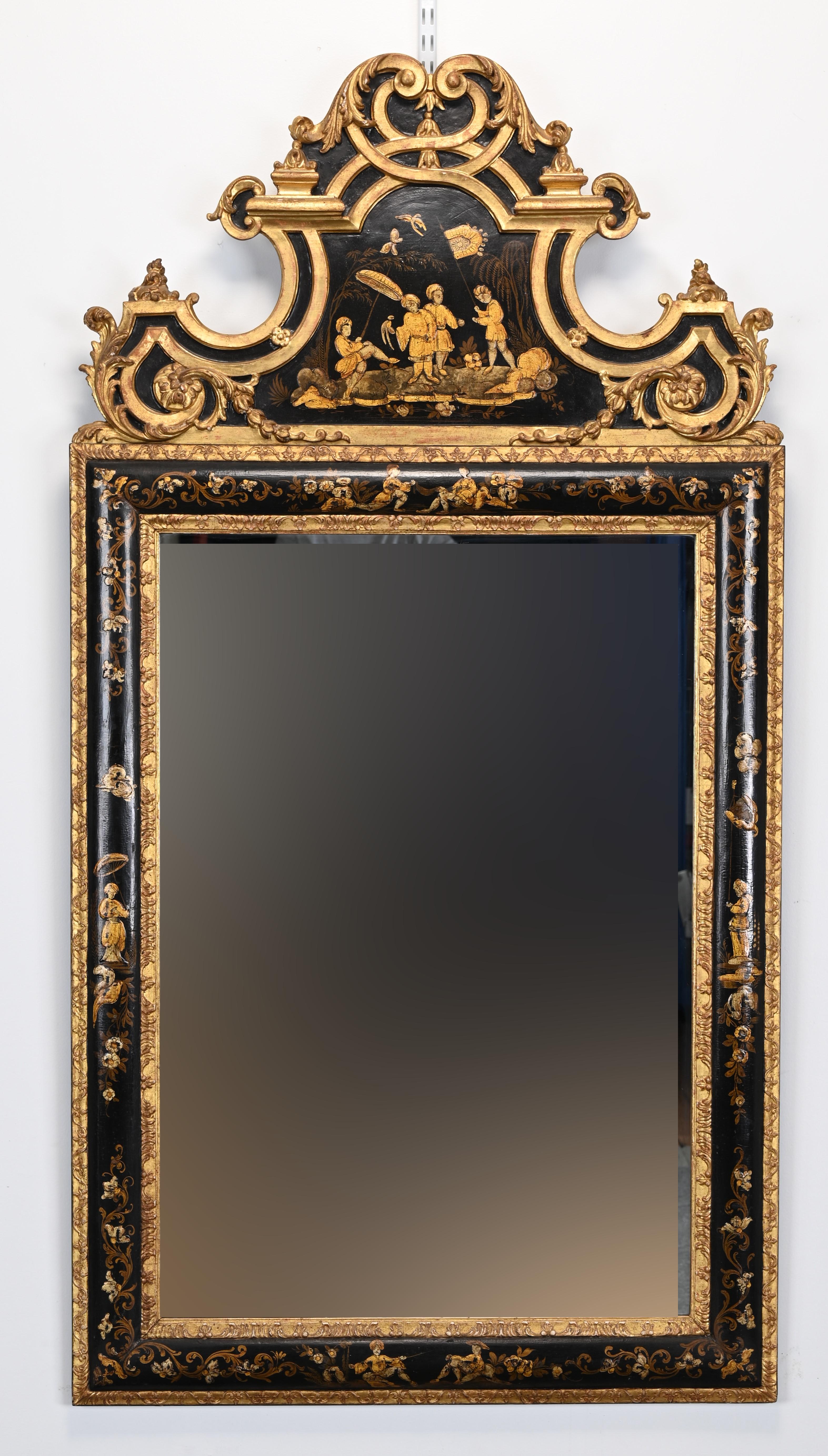 Italian Chinoiserie Mirror, 1920s 2