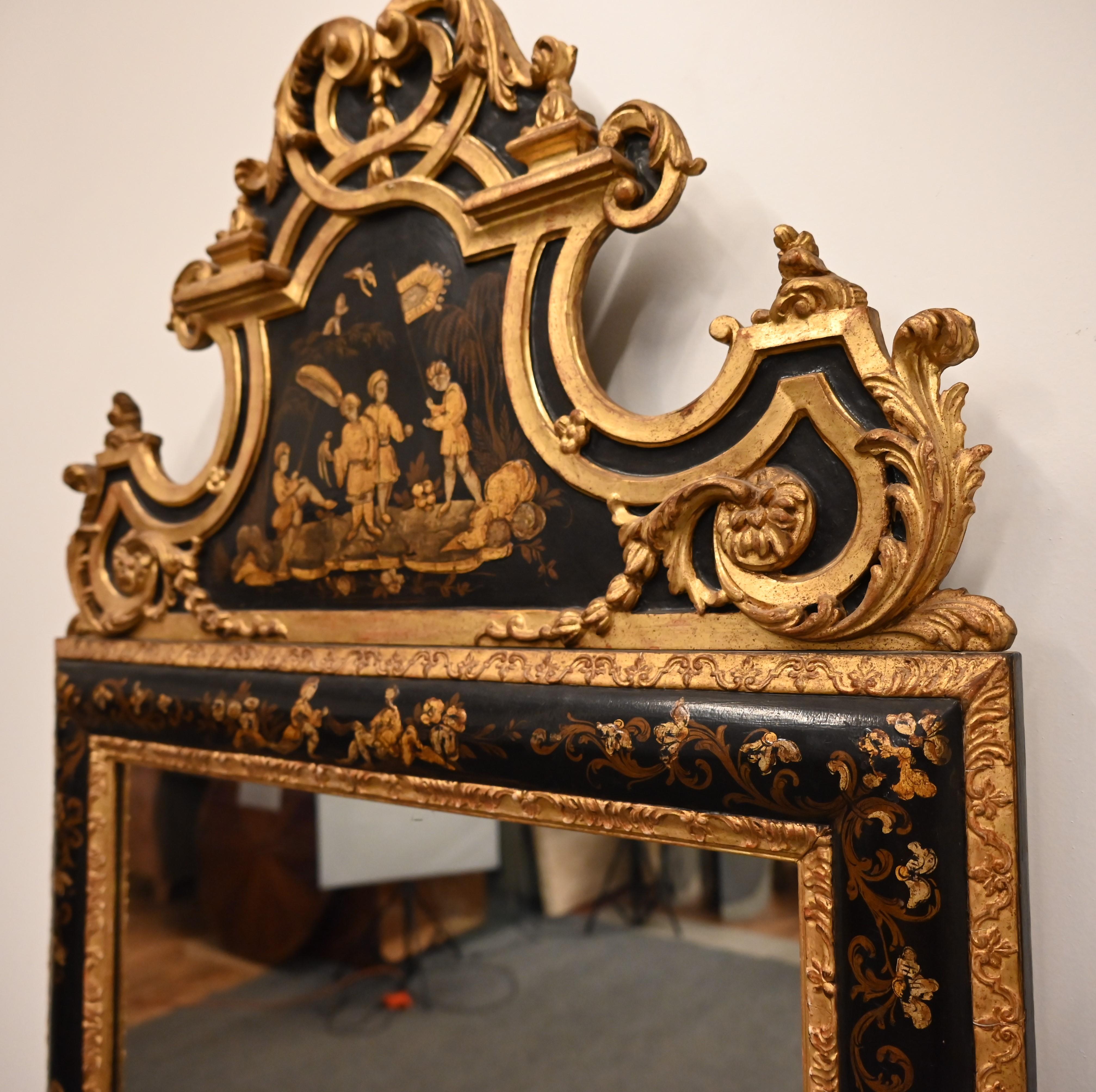 Italian Chinoiserie Mirror, 1920s 4