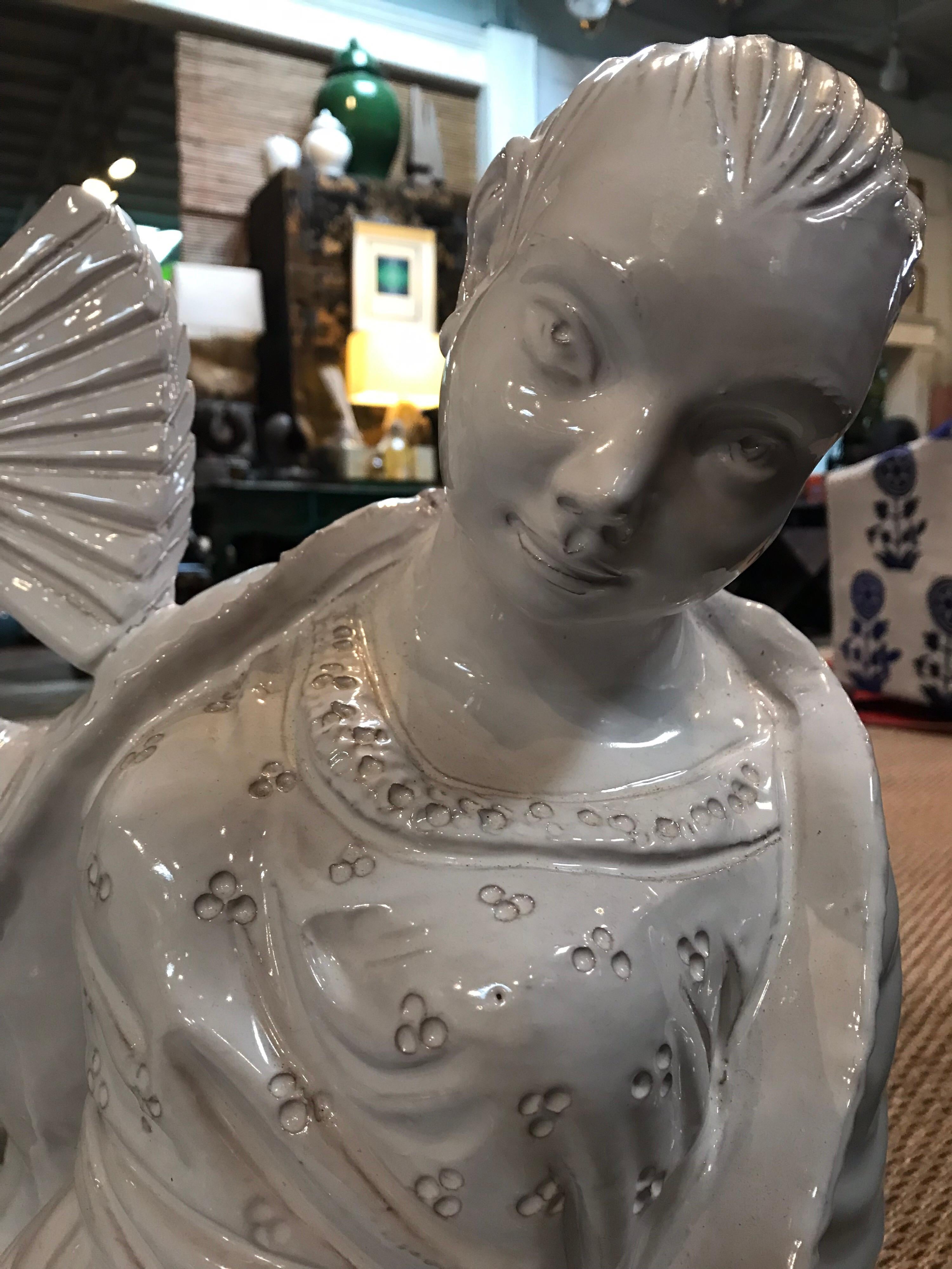 Italian Chinoiserie Statue For Sale 2