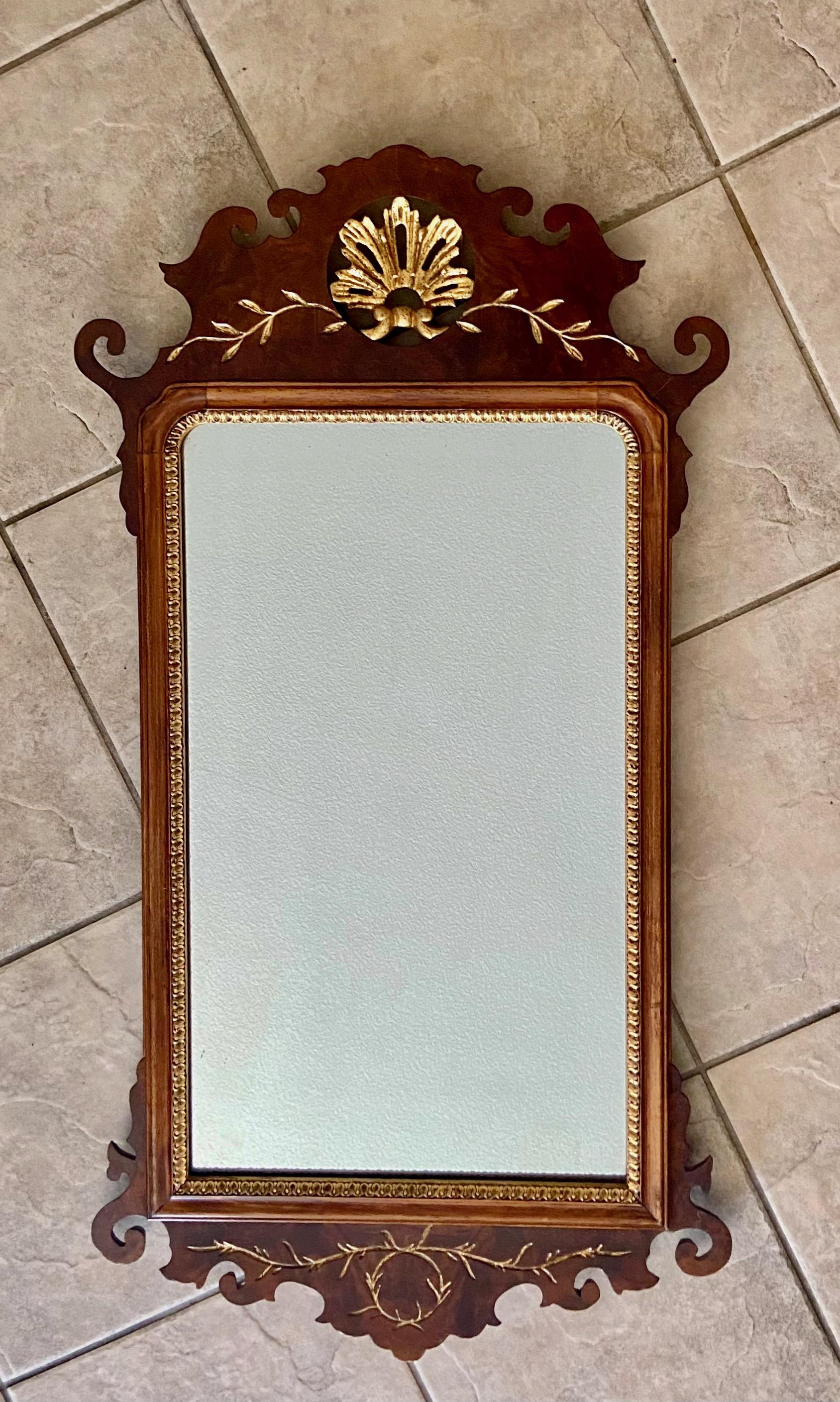 Italian Chippendale Style Wall Mirror In Good Condition In Palm Springs, CA