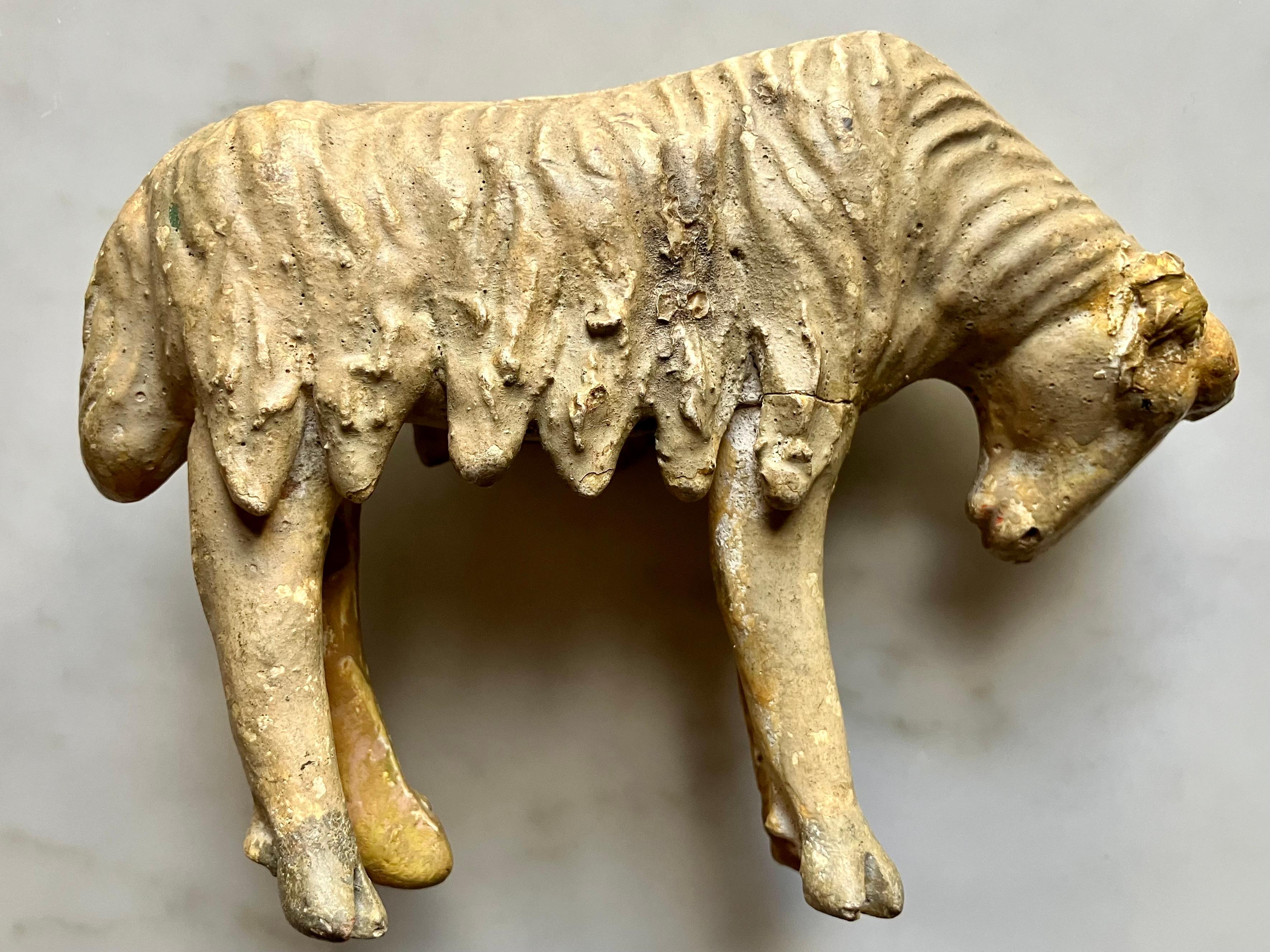 Italian Christmas Manger Animals In Good Condition For Sale In New York, NY