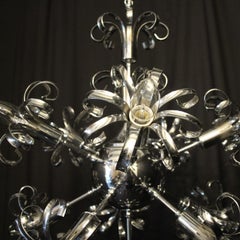 Italian Chrome 11-Light Sputnick Chandelier