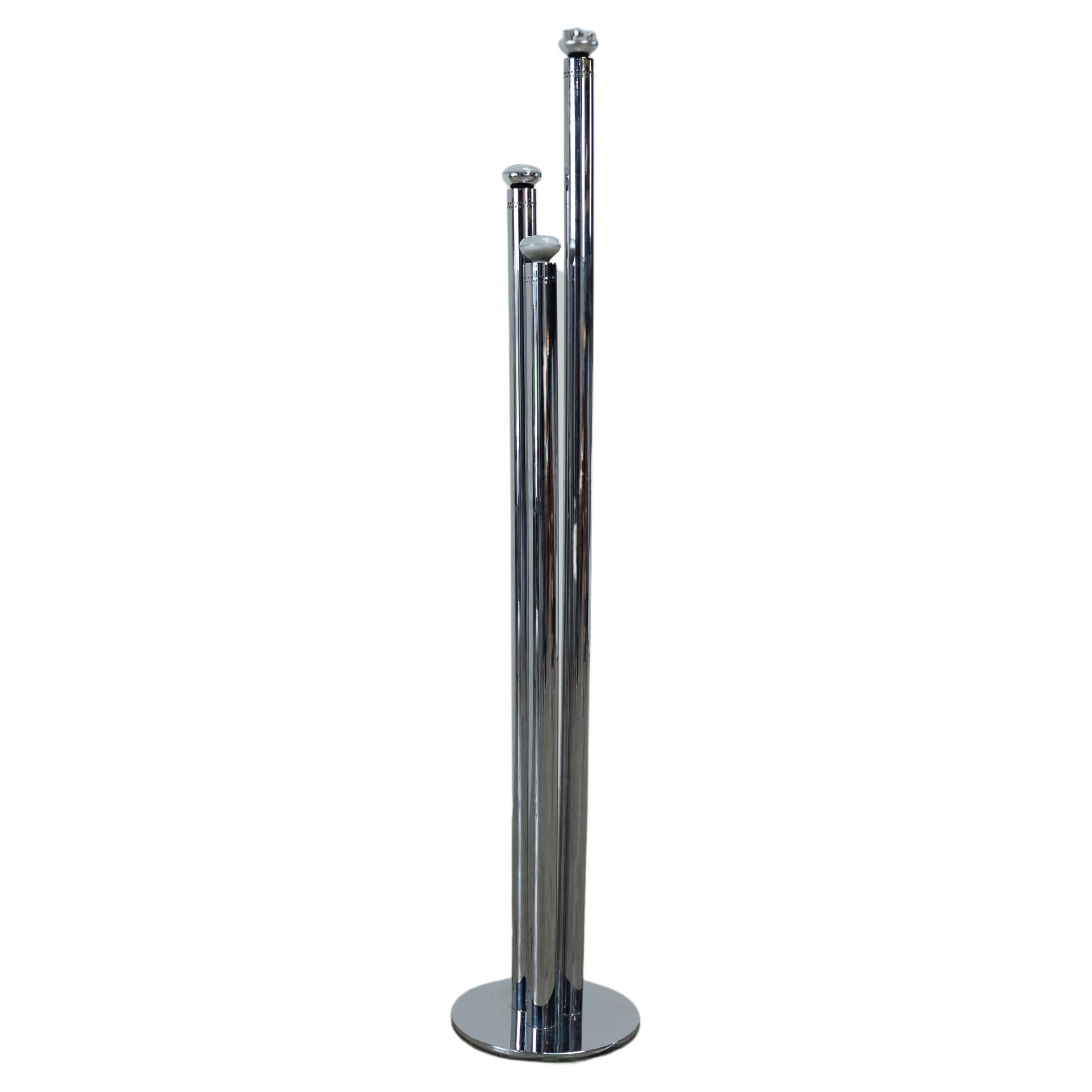 Italian chrome floor lamp