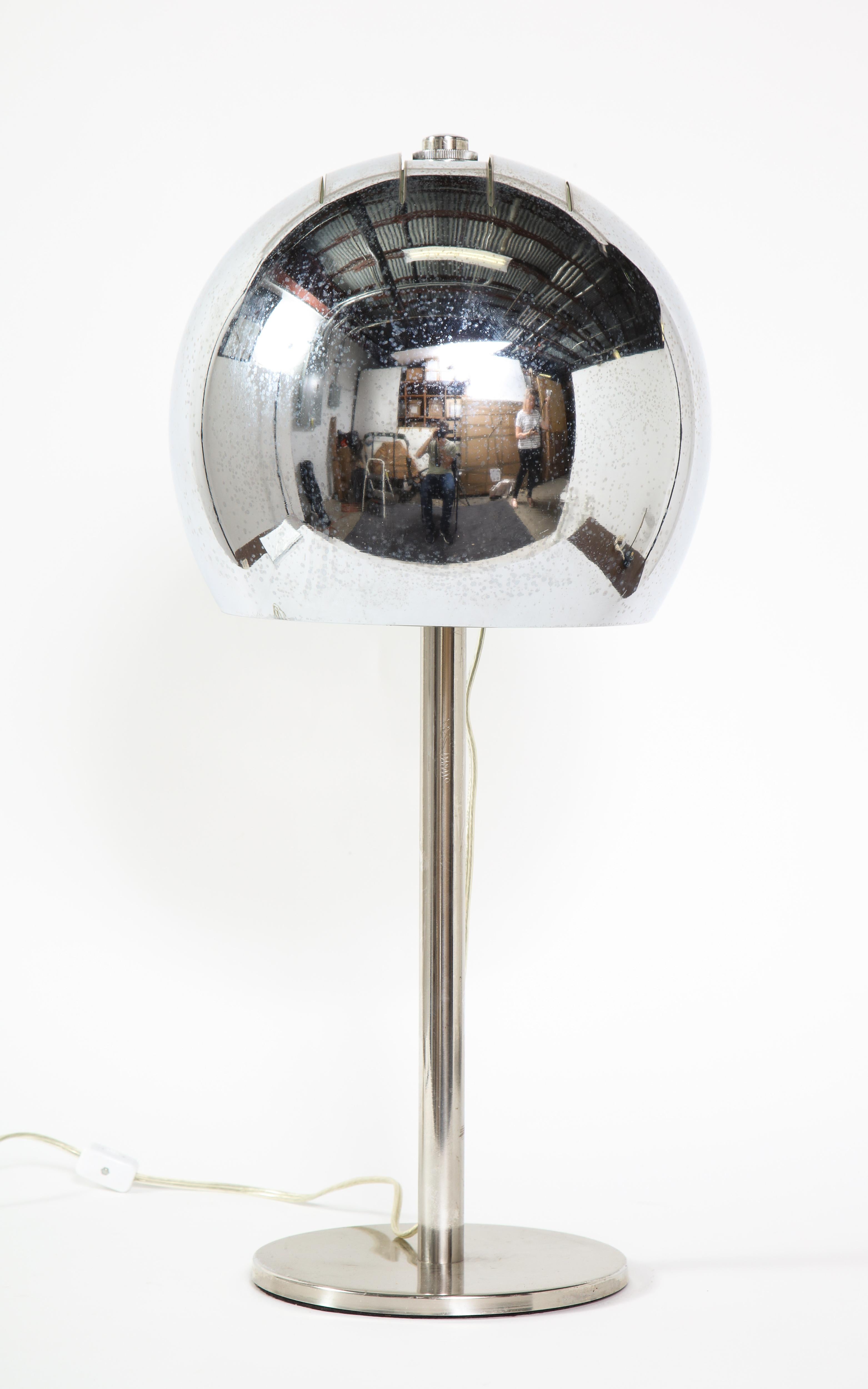 chrome globe lamp