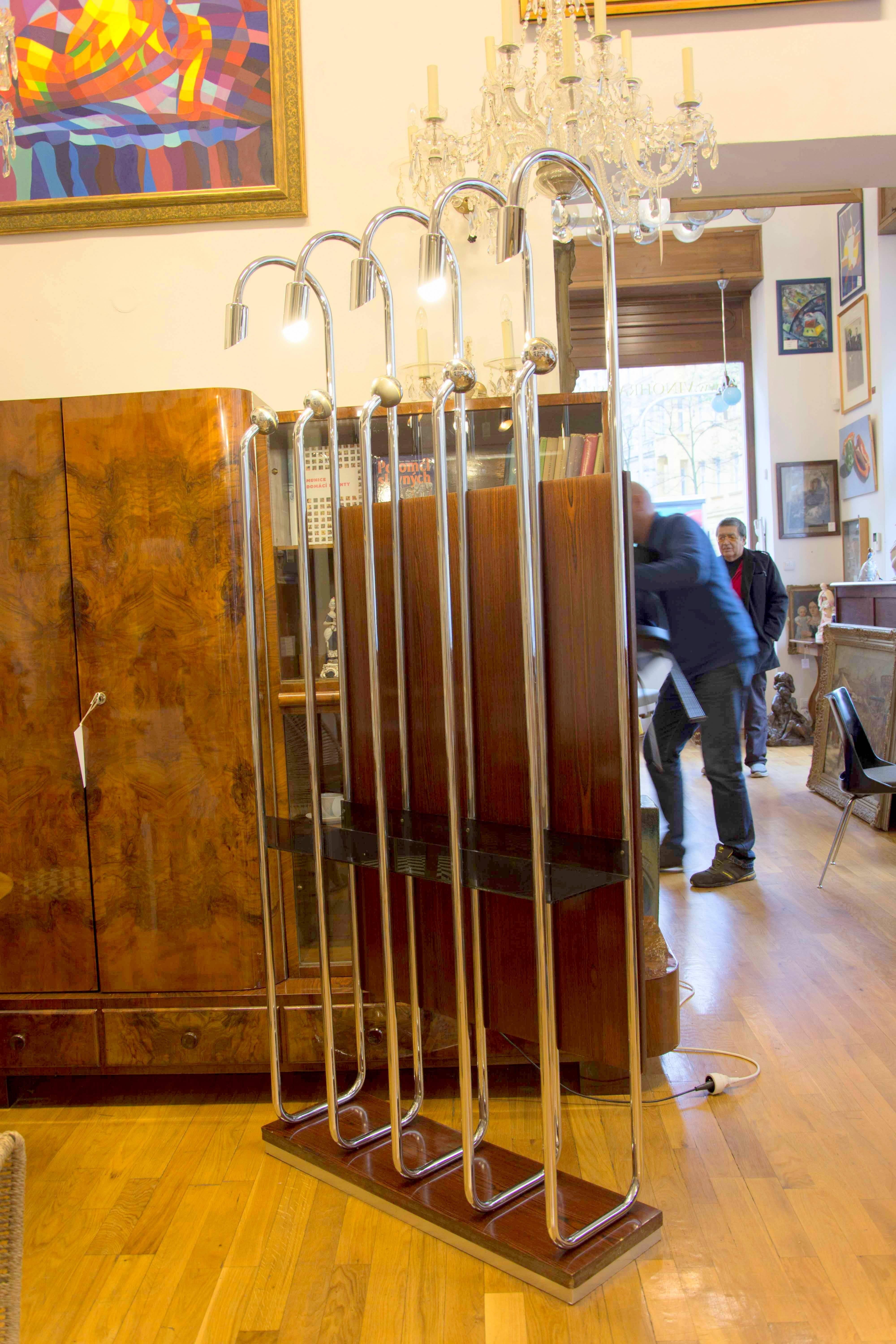 Modern Italian Chrome-Plated Coat Rack, 1970s