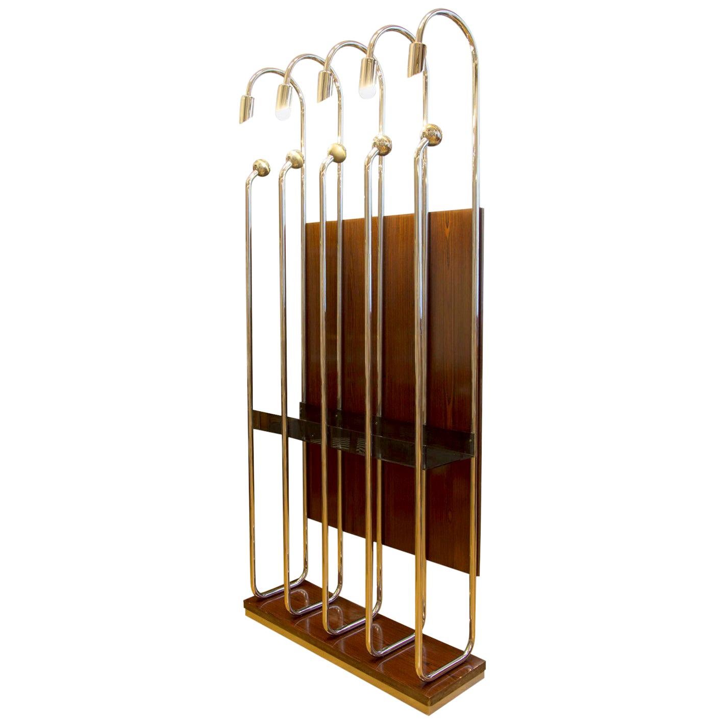 Italian Chrome-Plated Coat Rack, 1970s