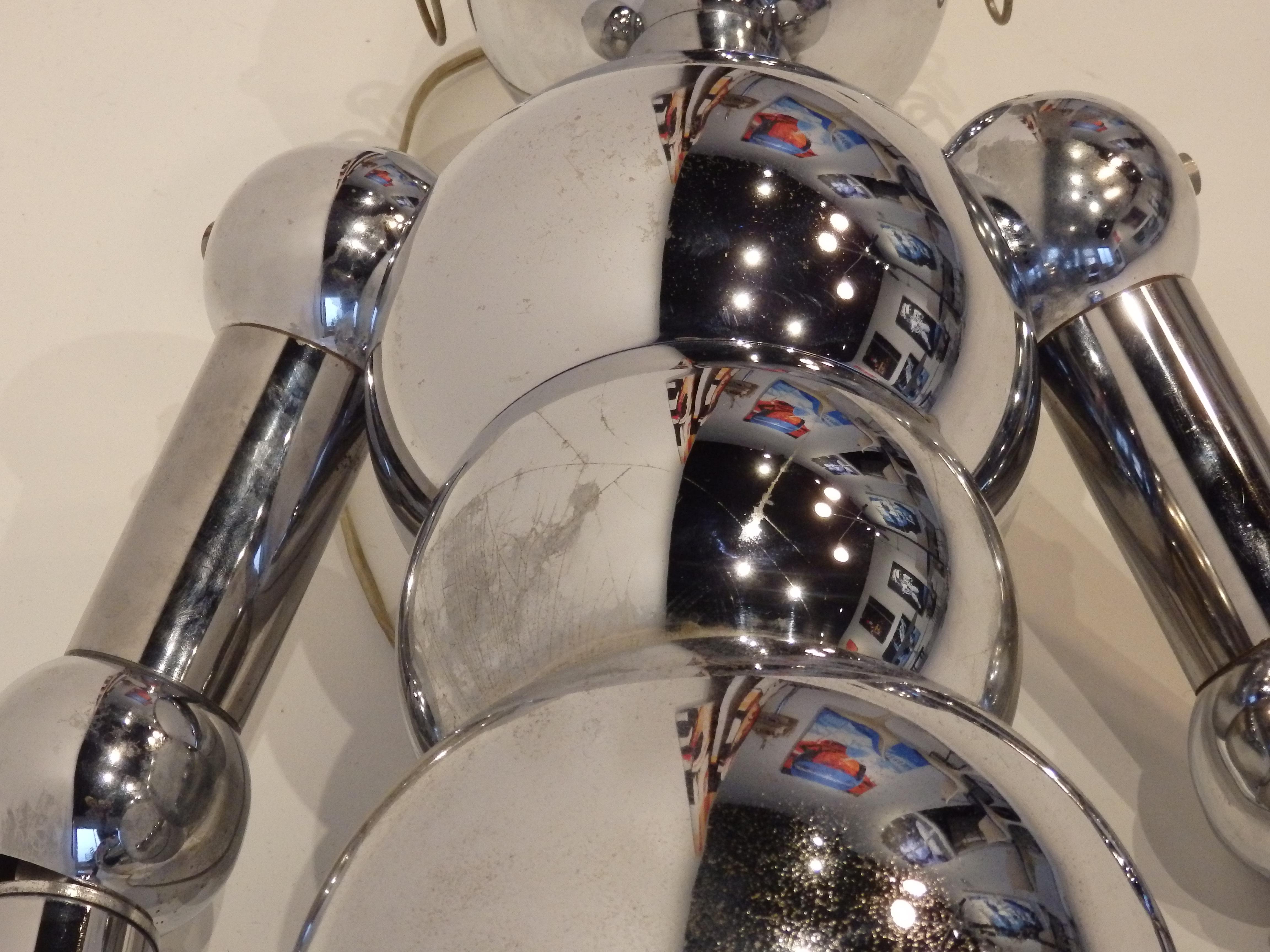 20th Century Italian Chrome Robot Lamp by Torino