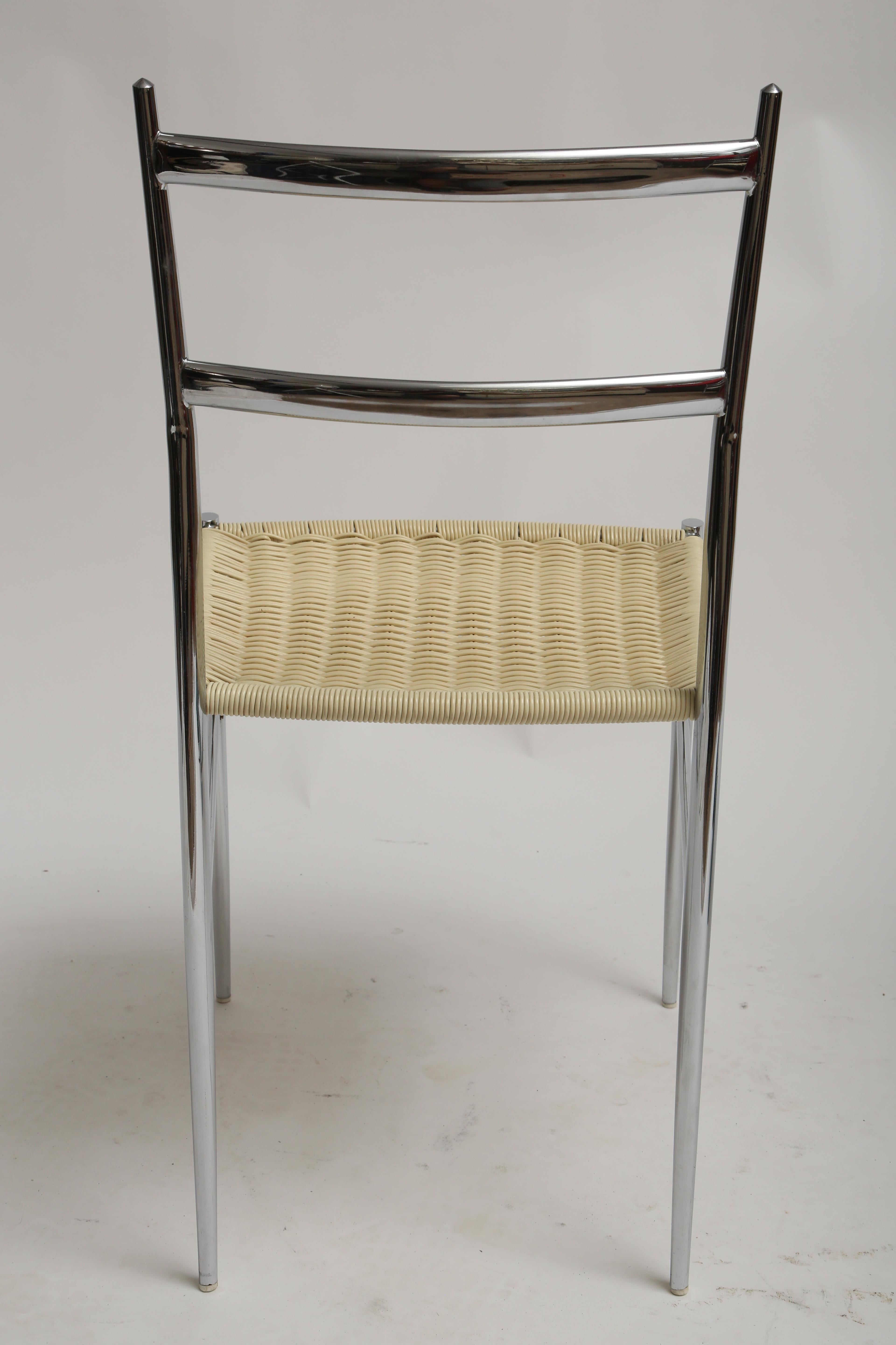 Late 20th Century Gio Ponti Inspired Superleggera Chairs