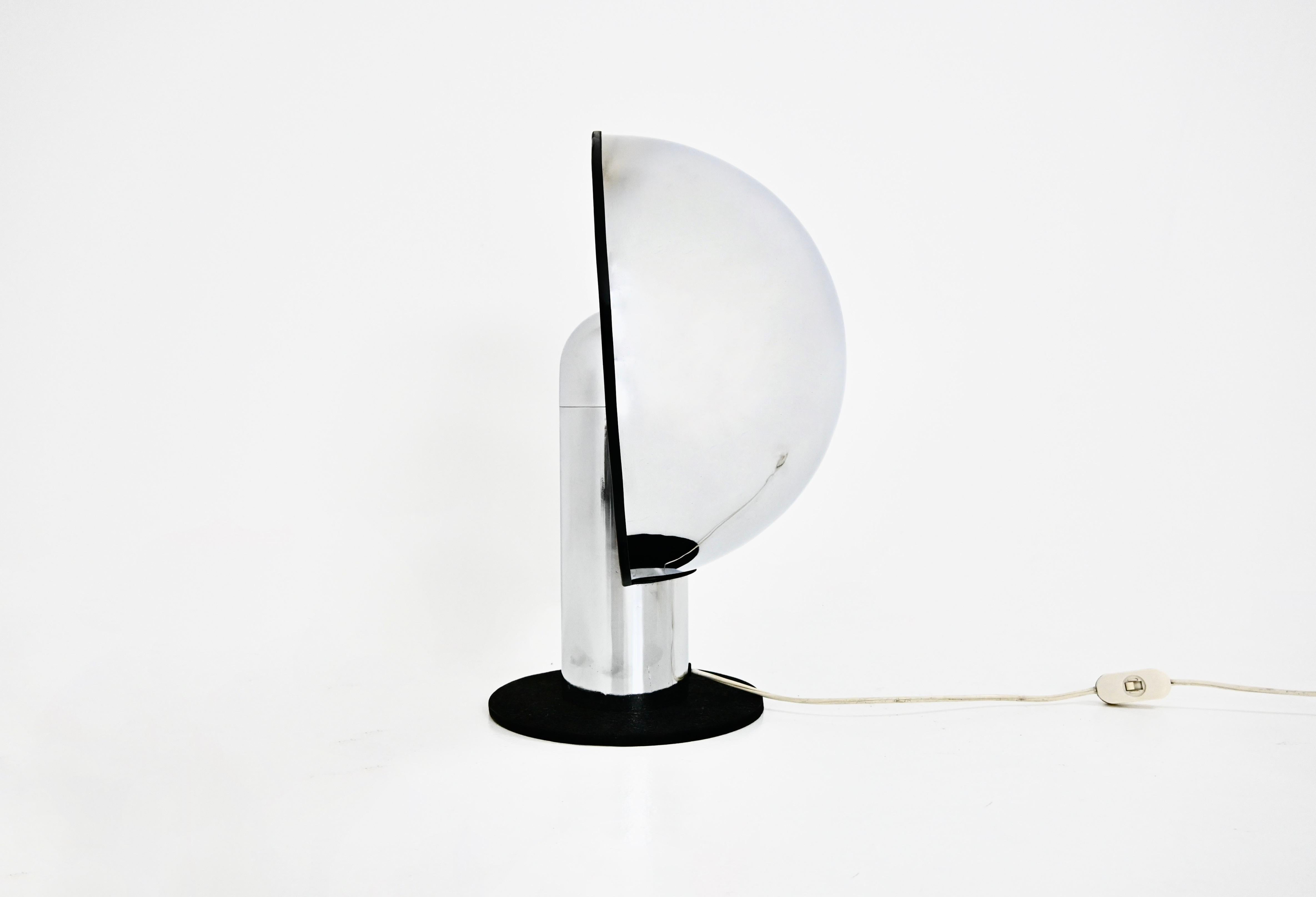 Metà XX secolo Lampada da tavolo italiana cromata, anni '60
