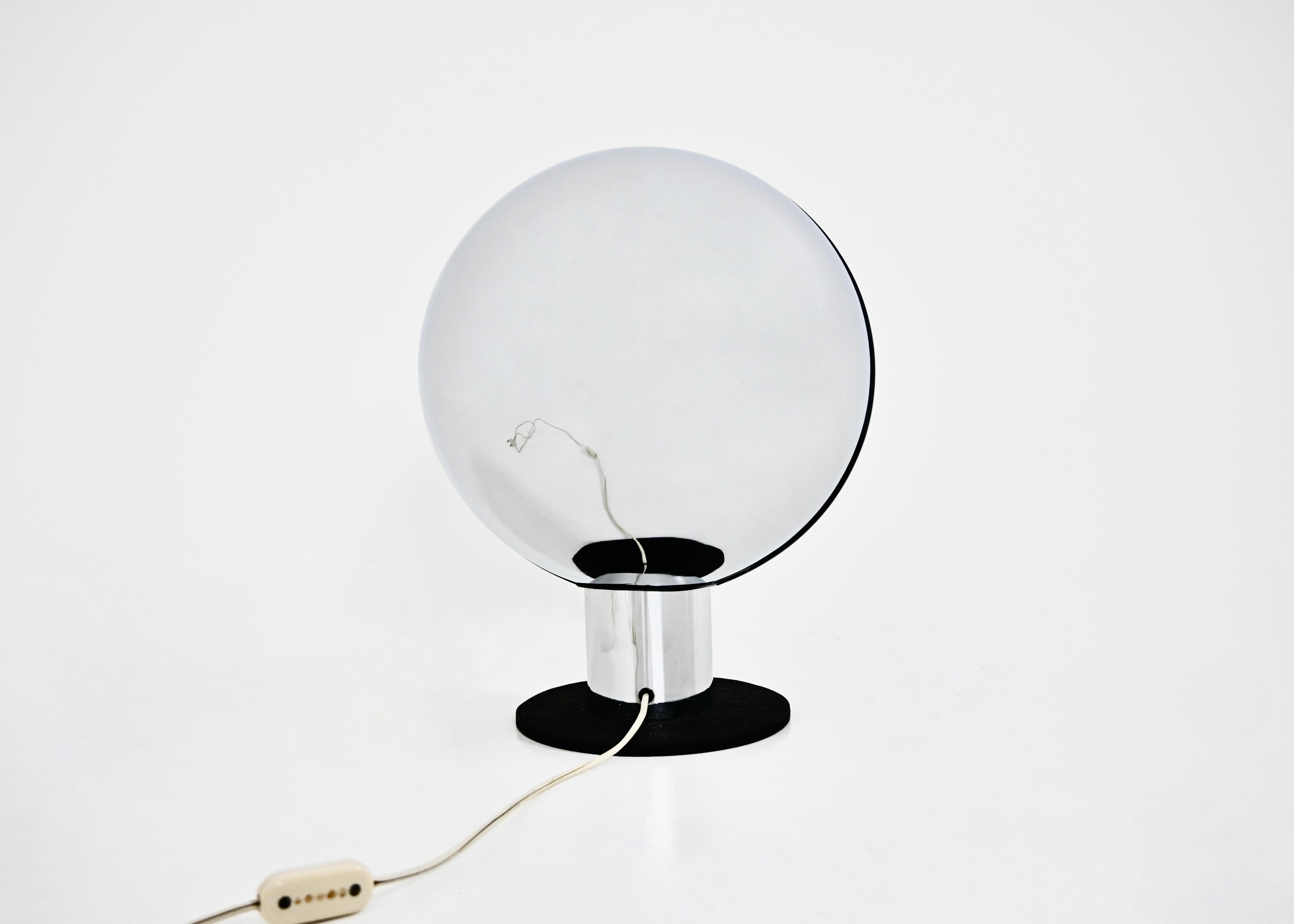Lampada da tavolo italiana cromata, anni '60 1