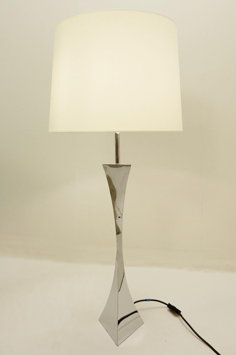 Italian chrome table lamp by A. Tonello & A. Montagna Grillo for High Society, 1970s.