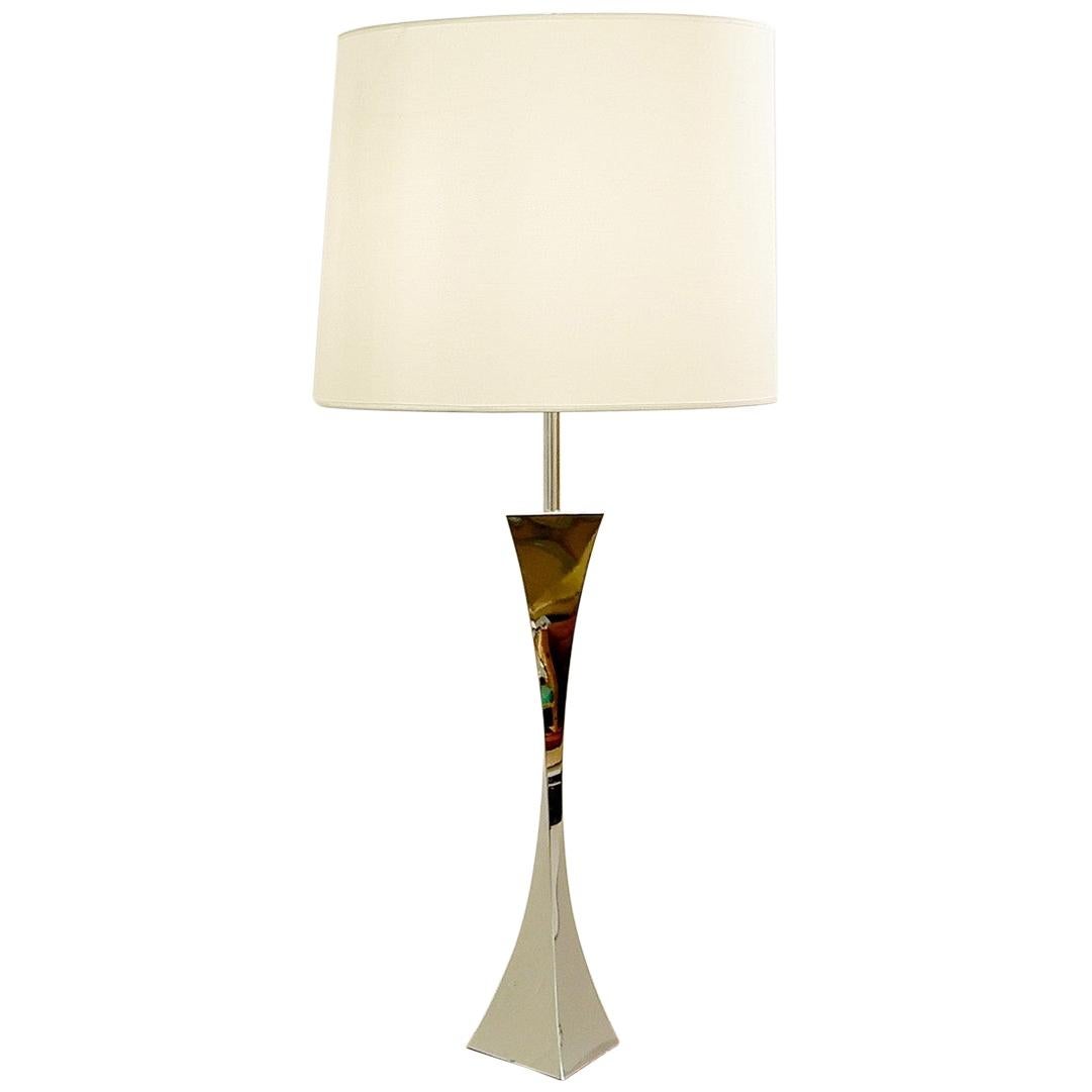 Italian Chrome Table Lamp by A. Tonello & A. Montagna Grillo For High Society