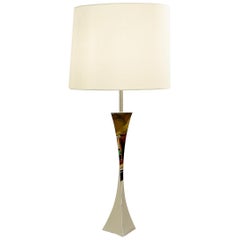 Italian Chrome Table Lamp by A. Tonello & A. Montagna Grillo For High Society