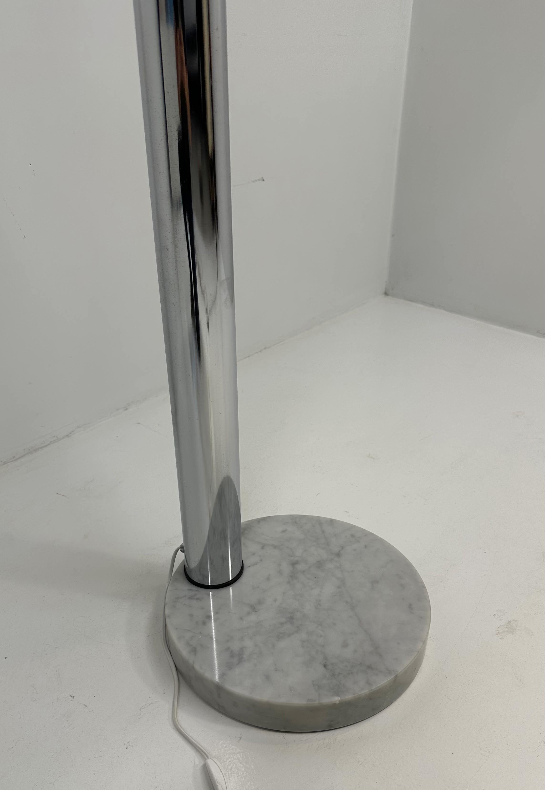 Chrome Lampadaire italien chromé, attribué à Reggiani, 1970 en vente