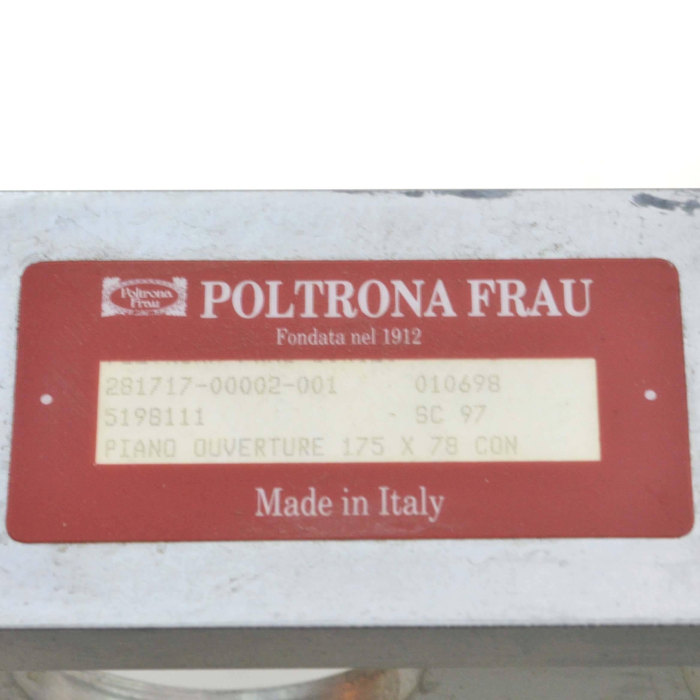 Table basse italienne d'ouverture en acier chromé et verre fumé pour Frau, 1980 en vente 3
