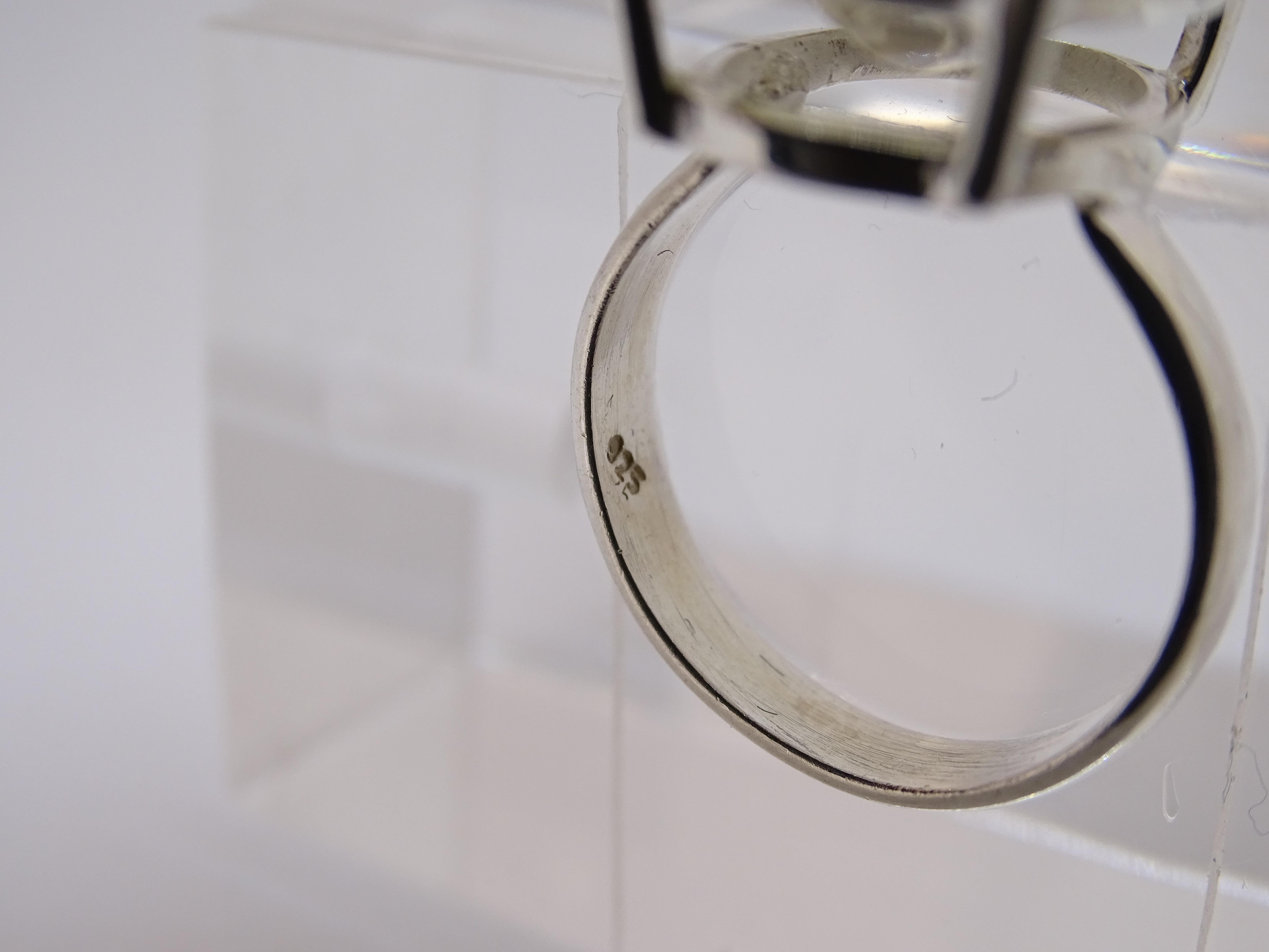 Anello Citrino italiano / Anello, Argento 925, 21° secolo in vendita 11