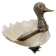 Silver Italian Clam Shell Duck by Gabriella Binazzi
