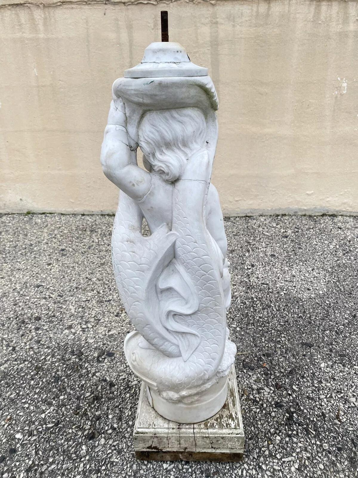 Statue de fontaine en marbre classique italien sculpté 31