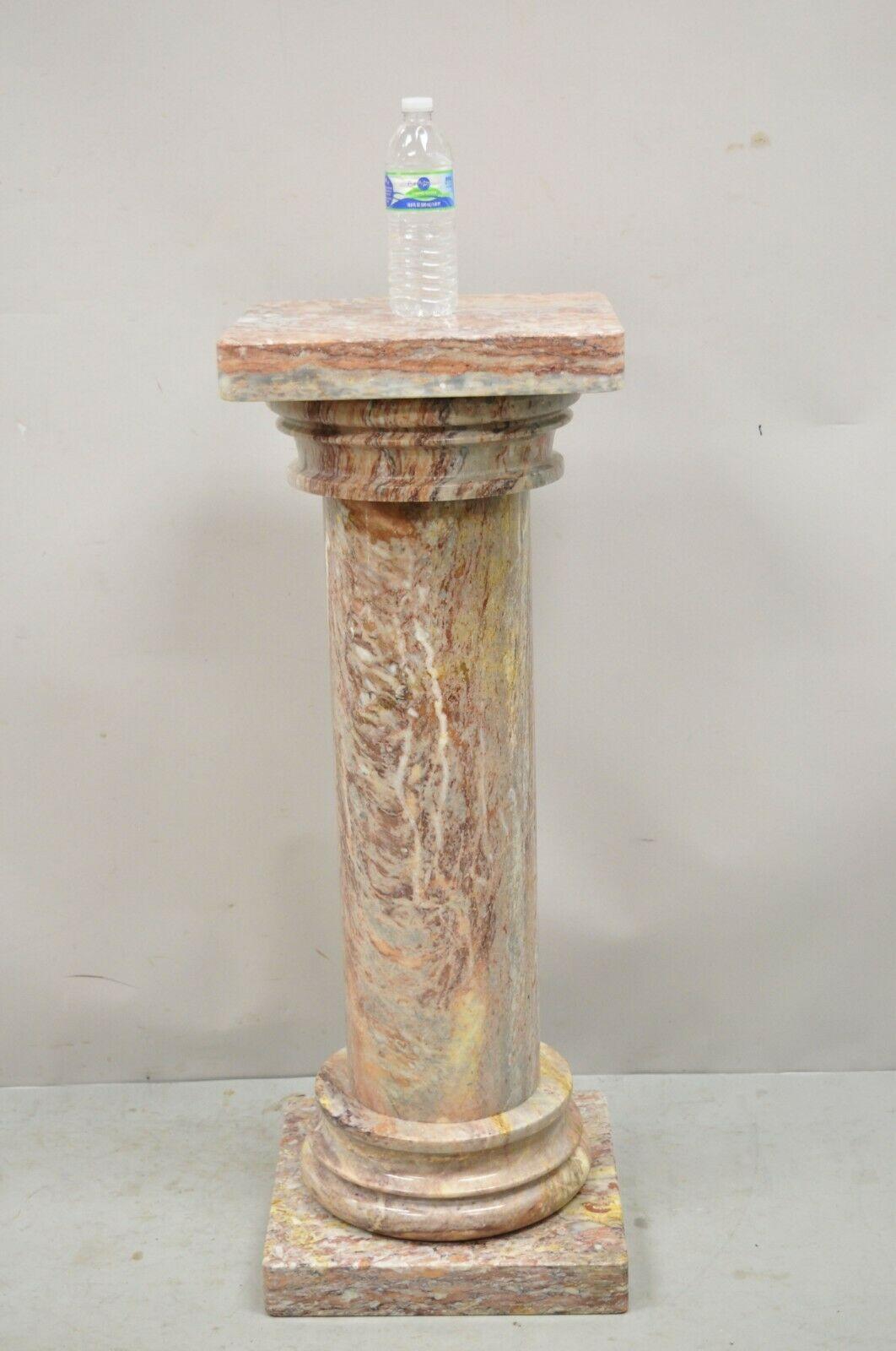 Vintage Italian Classical Neoclassical pink marble 37