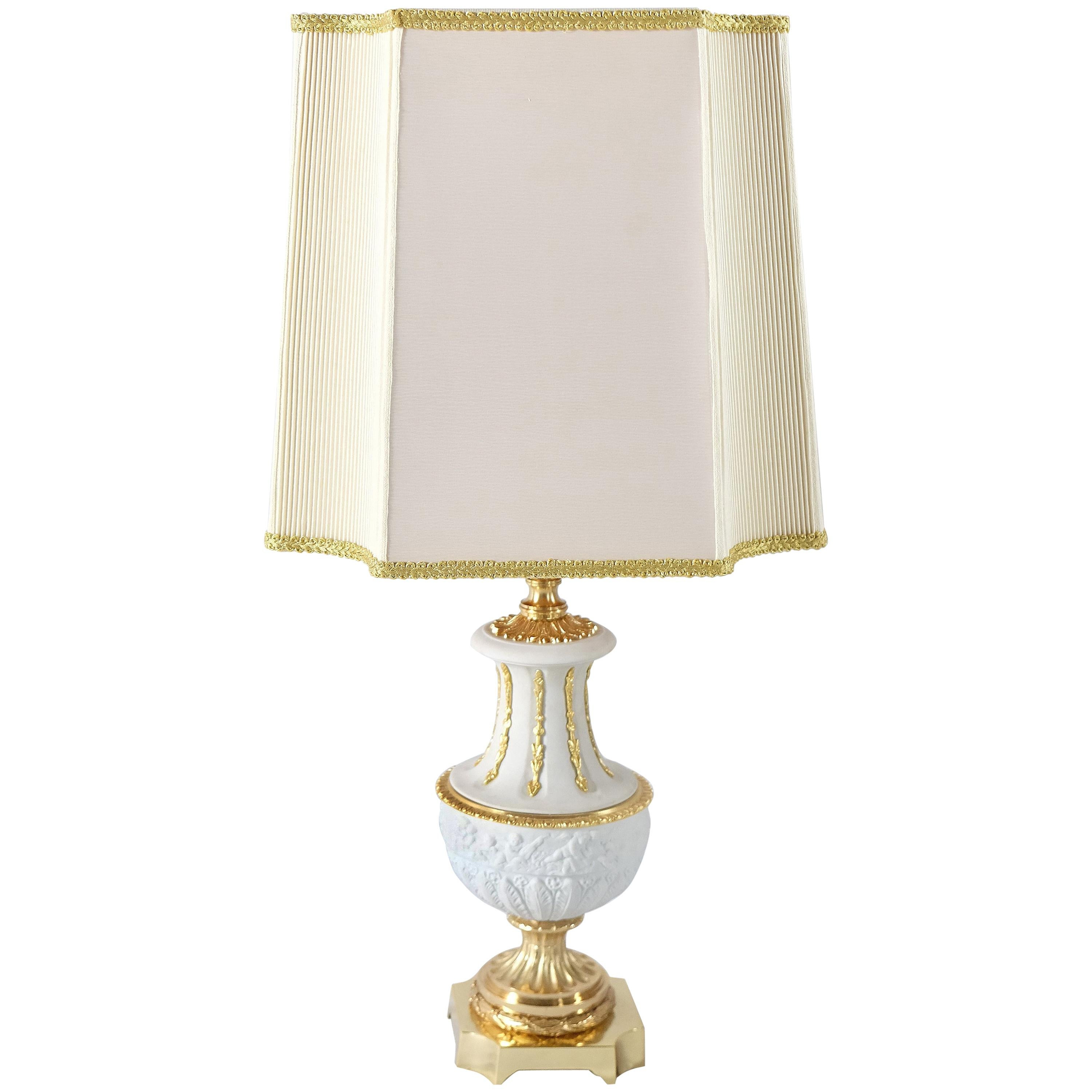 Mangani, Italy Classically Designed Porcelain Table Lamp 