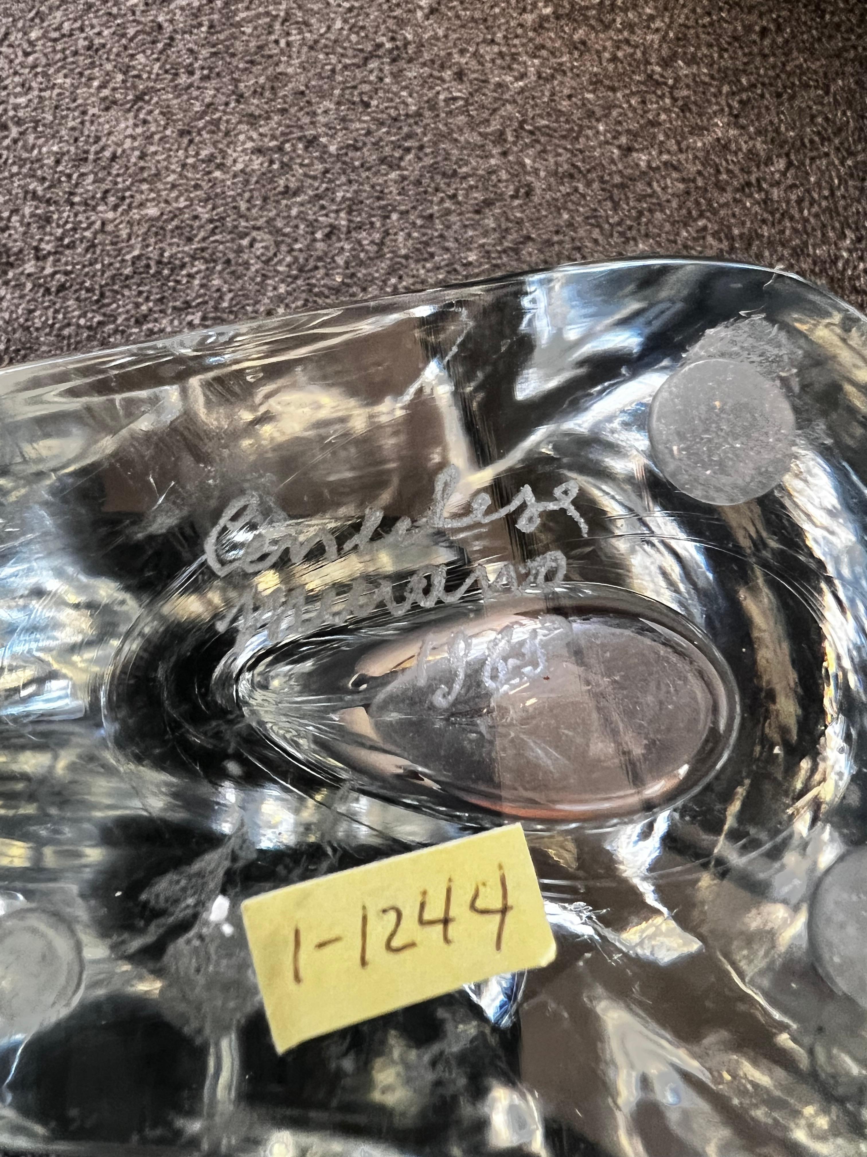 Vetro di Murano Vaso italiano in vetro di Murano trasparente di Cenedese in vendita