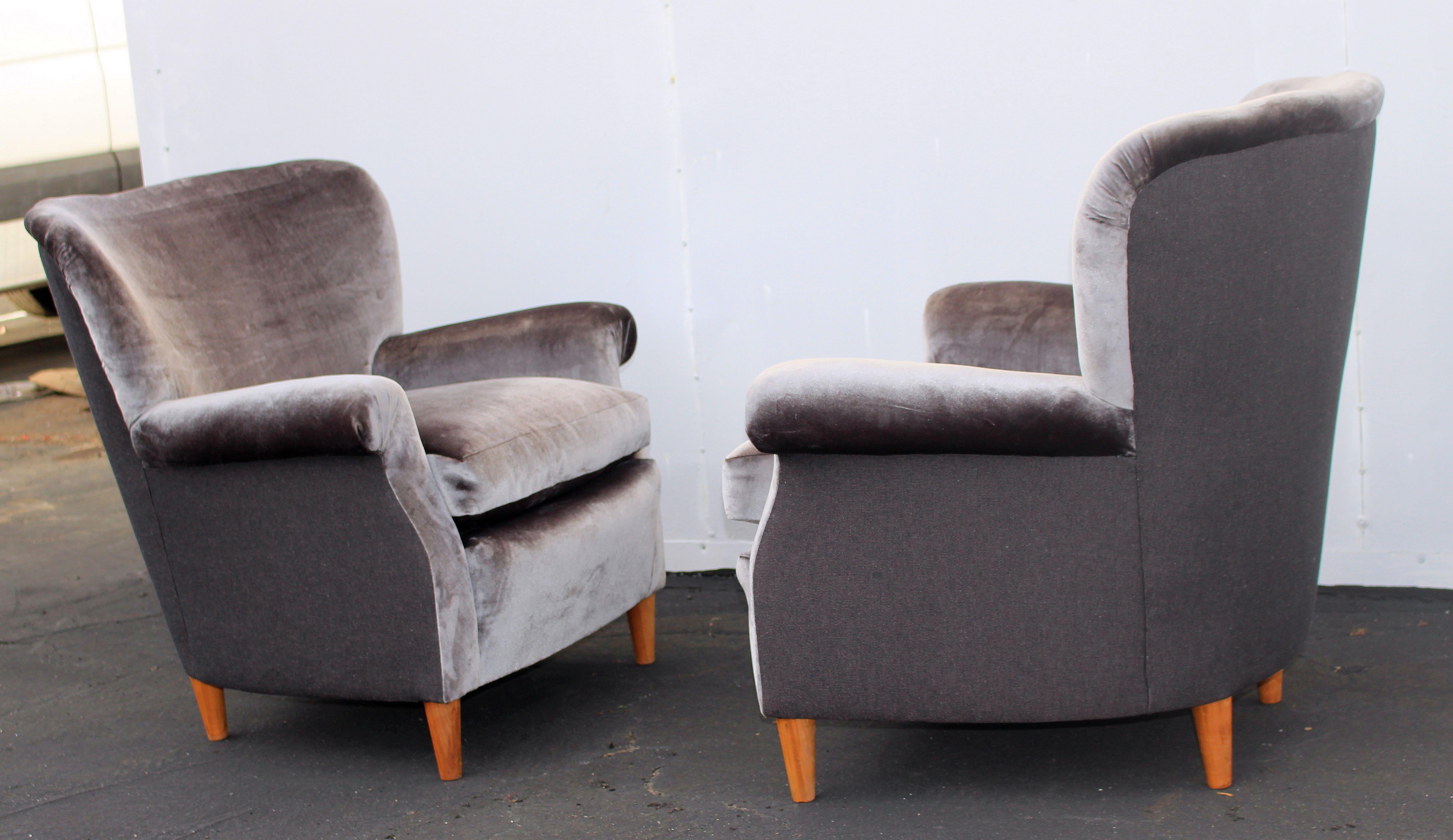 Mid-Century Modern Italian Club Chairs in Style of Ico Parisi
