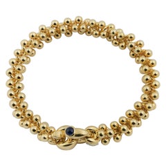 18 Karat Yellow Gold Set of Necklace, Bracelet & A Pair of Earrings 