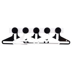 Italian Coat Rack and Hangers 1970s by Danilo Silvestrin