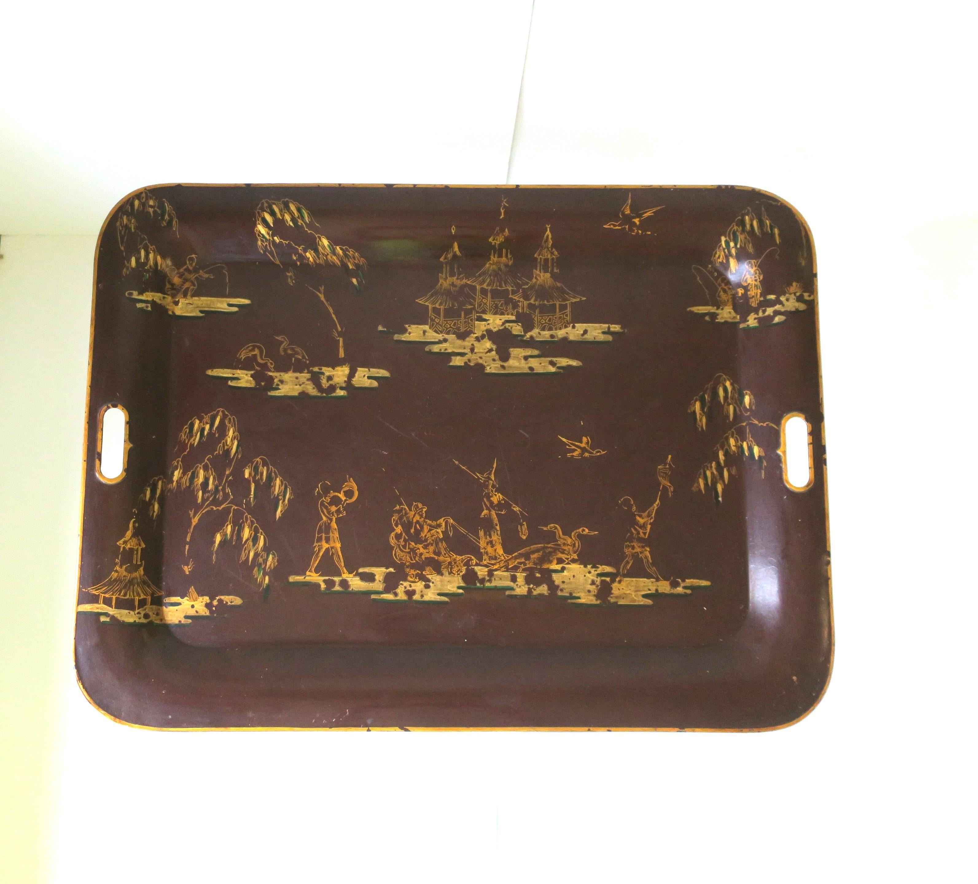 Mesa Cocktail Bandeja Italiana Chinoiserie Italiano en venta