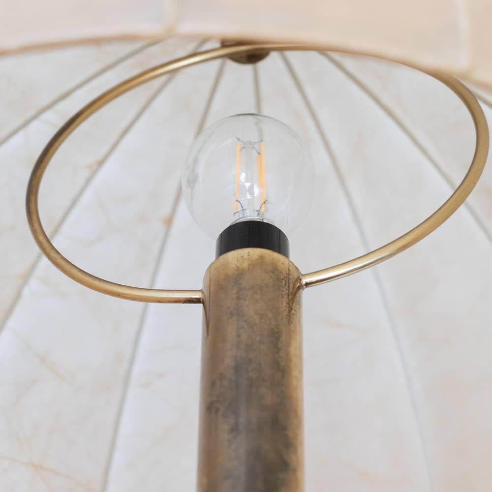 Italian Cocoon Brass Table Lamp 6
