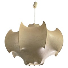 Italian cocoon chandelier Viscontea Achille Pier Giacomo Castiglioni Flos, 1960s