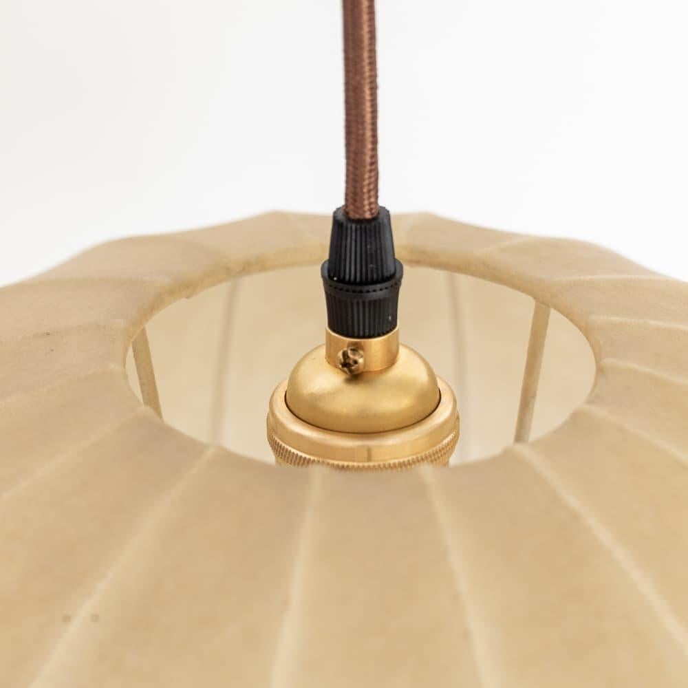 Brass Italian Cocoon Dome Pendant Light