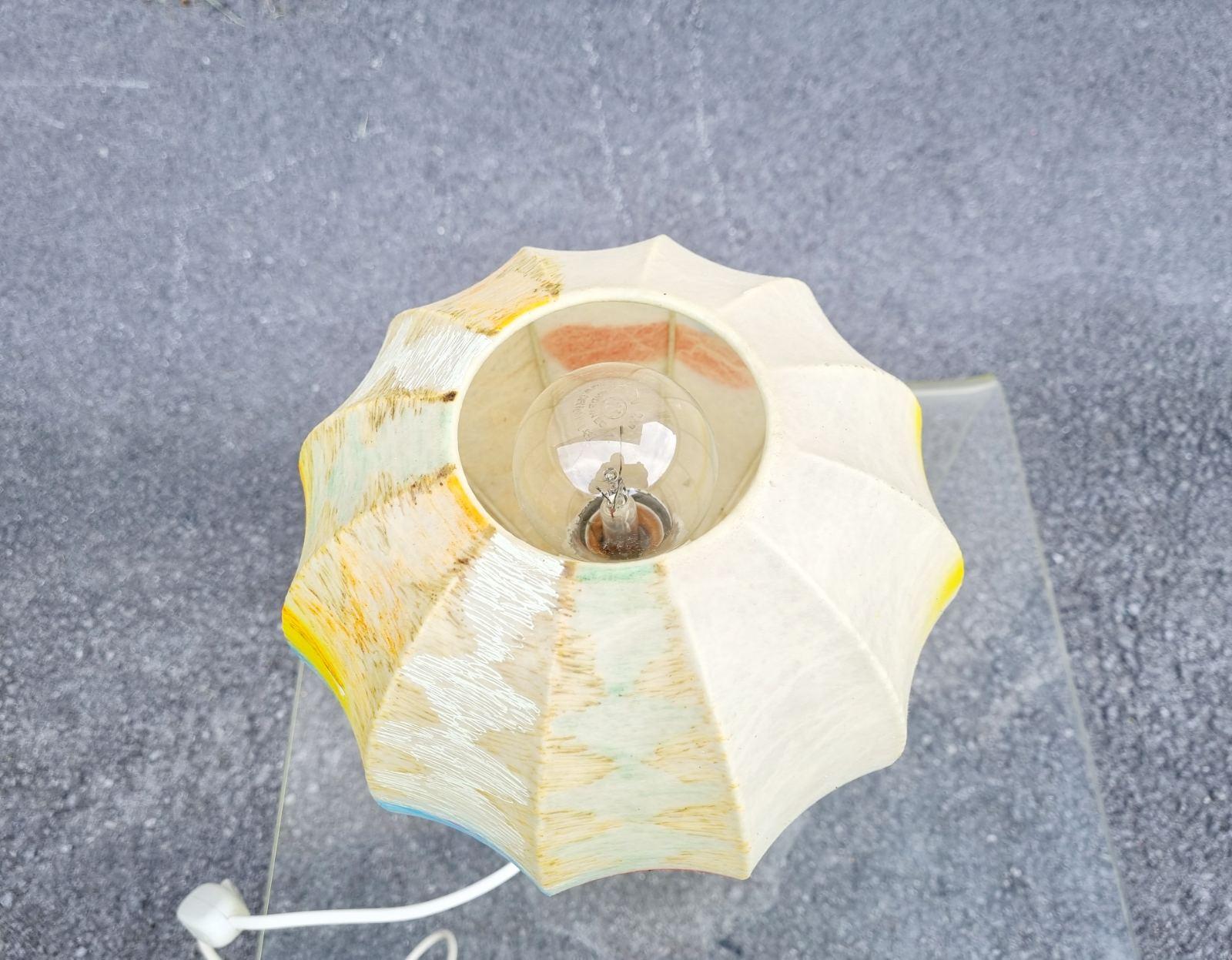 Lámpara de sobremesa italiana Cocoon de Achille and Pier Giacomo Castiglioni para Licht Studio en venta 3