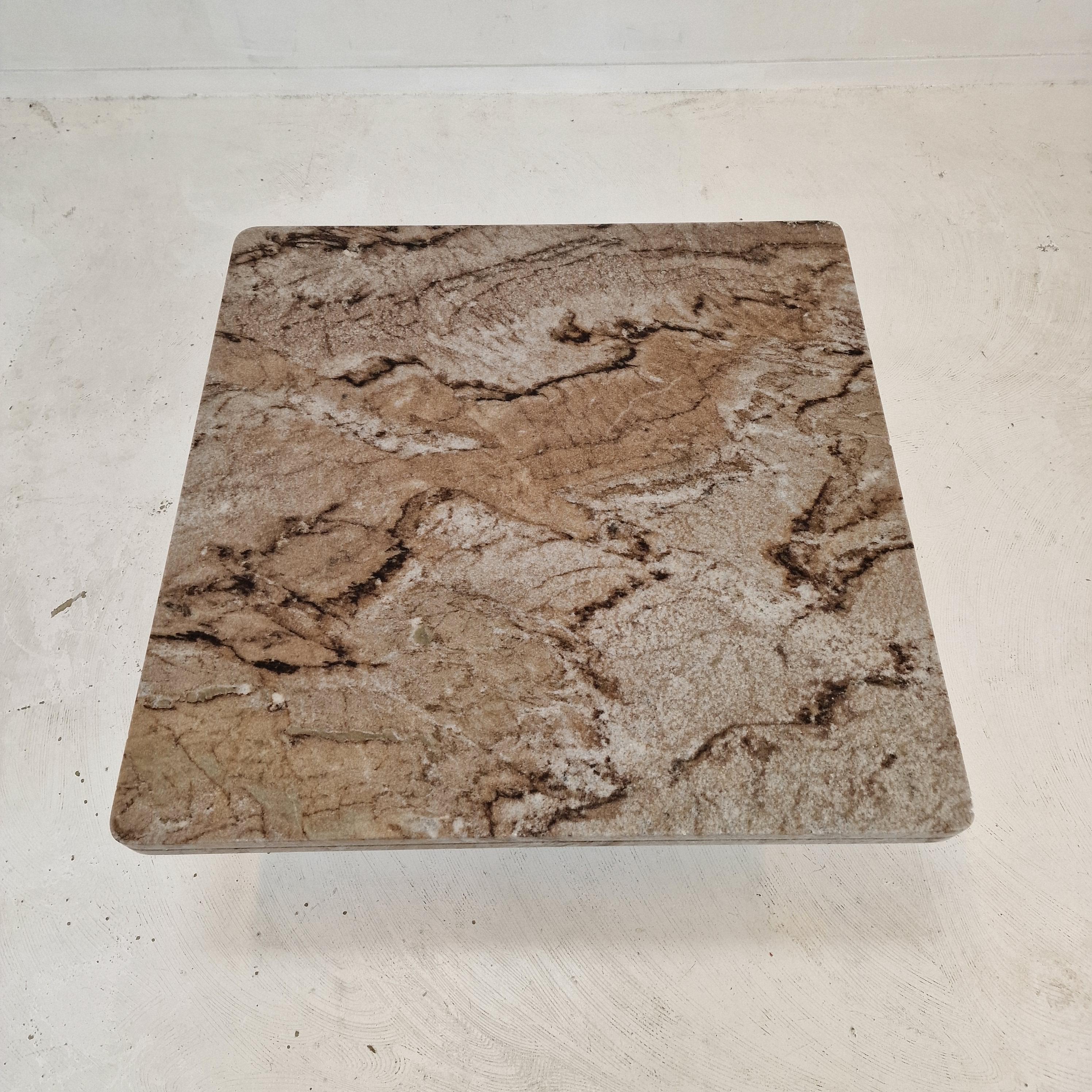 Italian Coffee or Side Table in Granite, 1980s For Sale 2