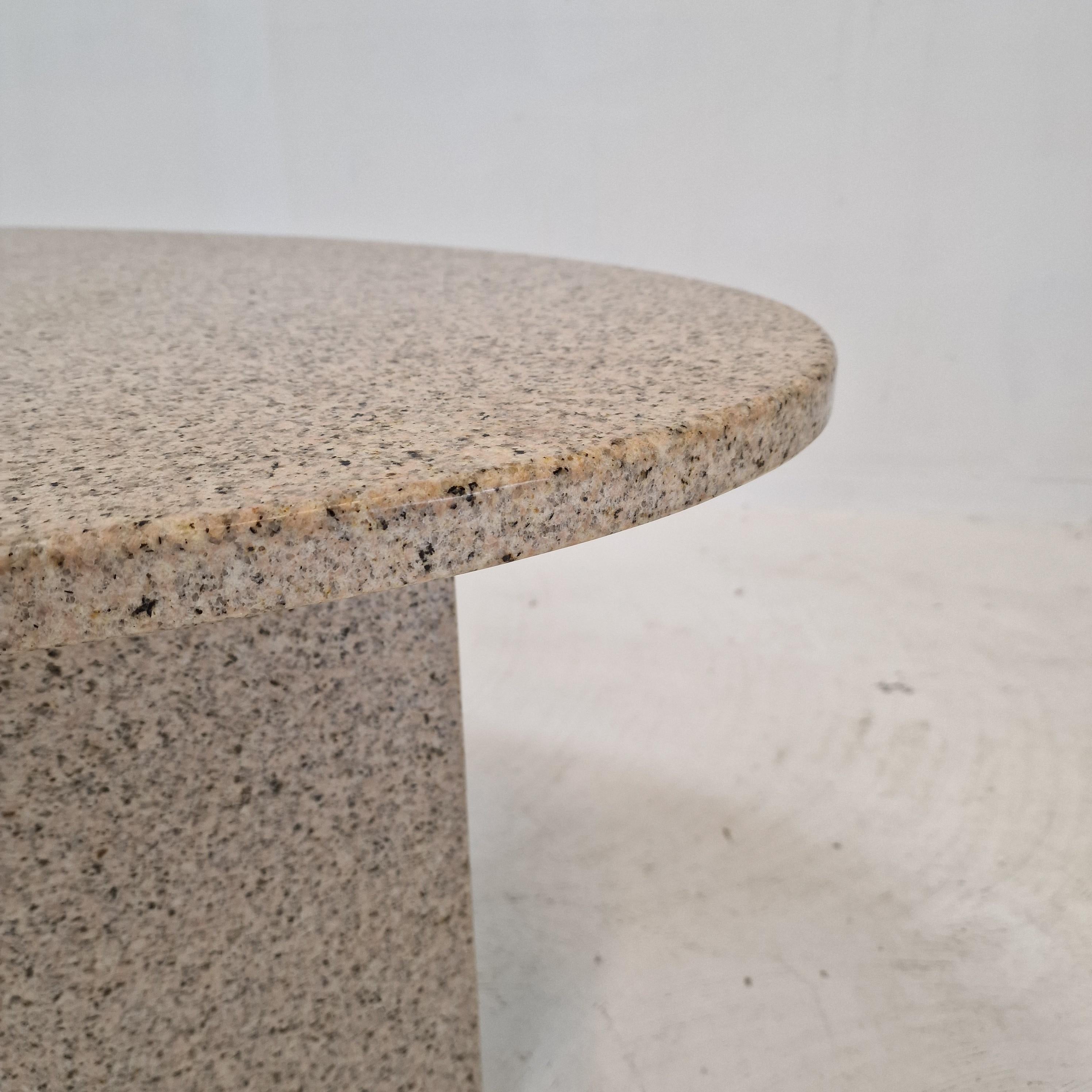 Italian Coffee or Side Table in Granite, 1980s For Sale 6