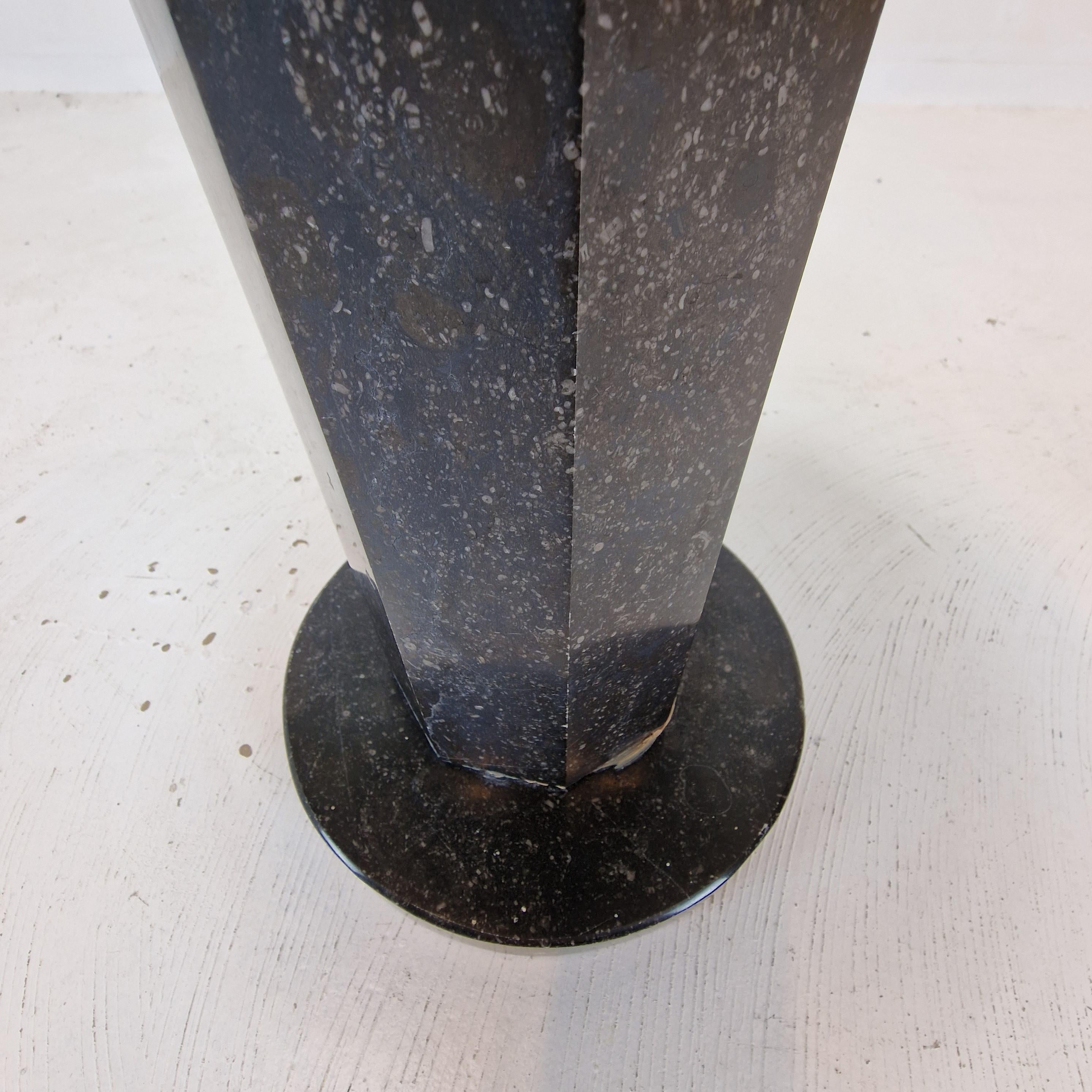 Italian Coffee or Side Table in Granite, 1980s For Sale 6