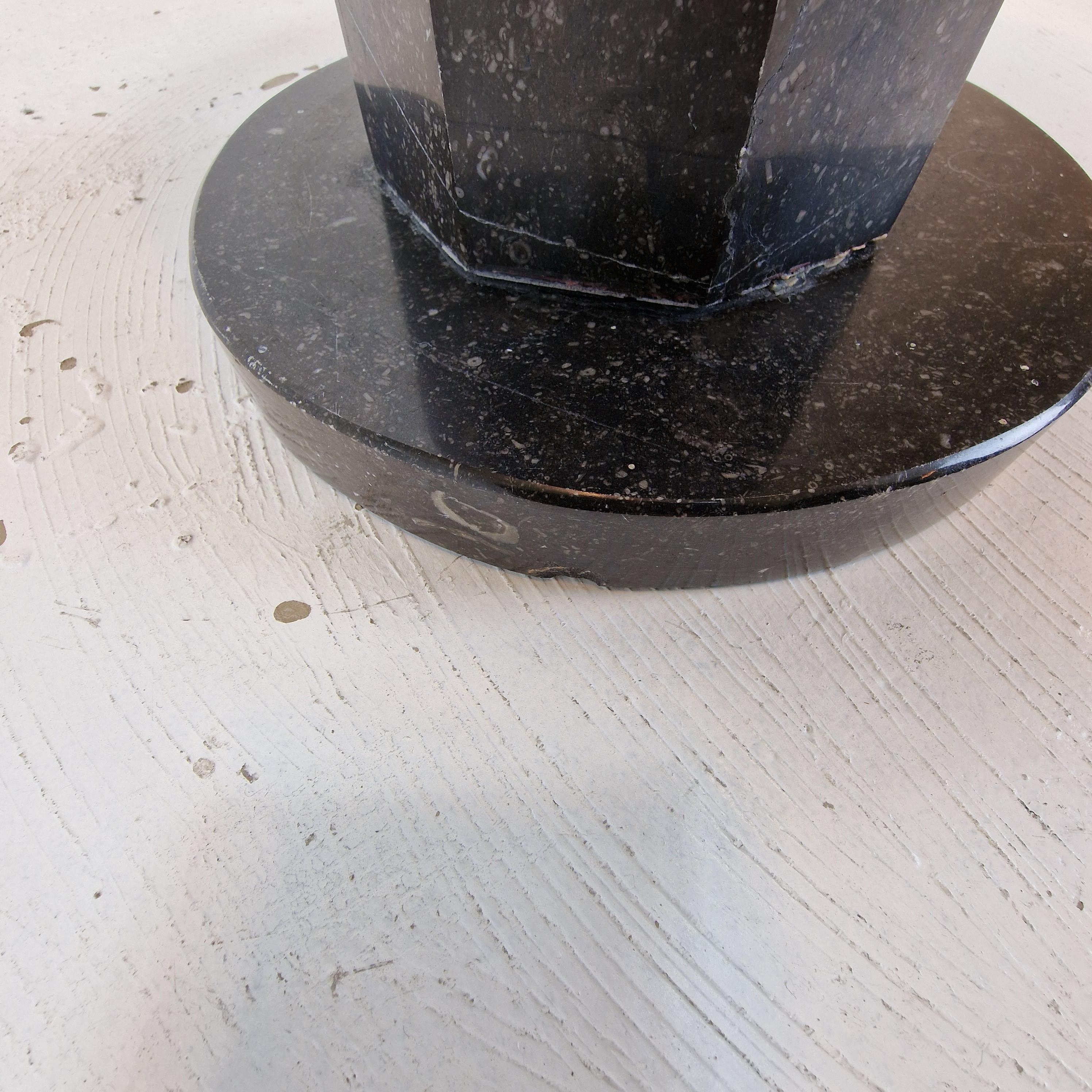 Italian Coffee or Side Table in Granite, 1980s For Sale 7