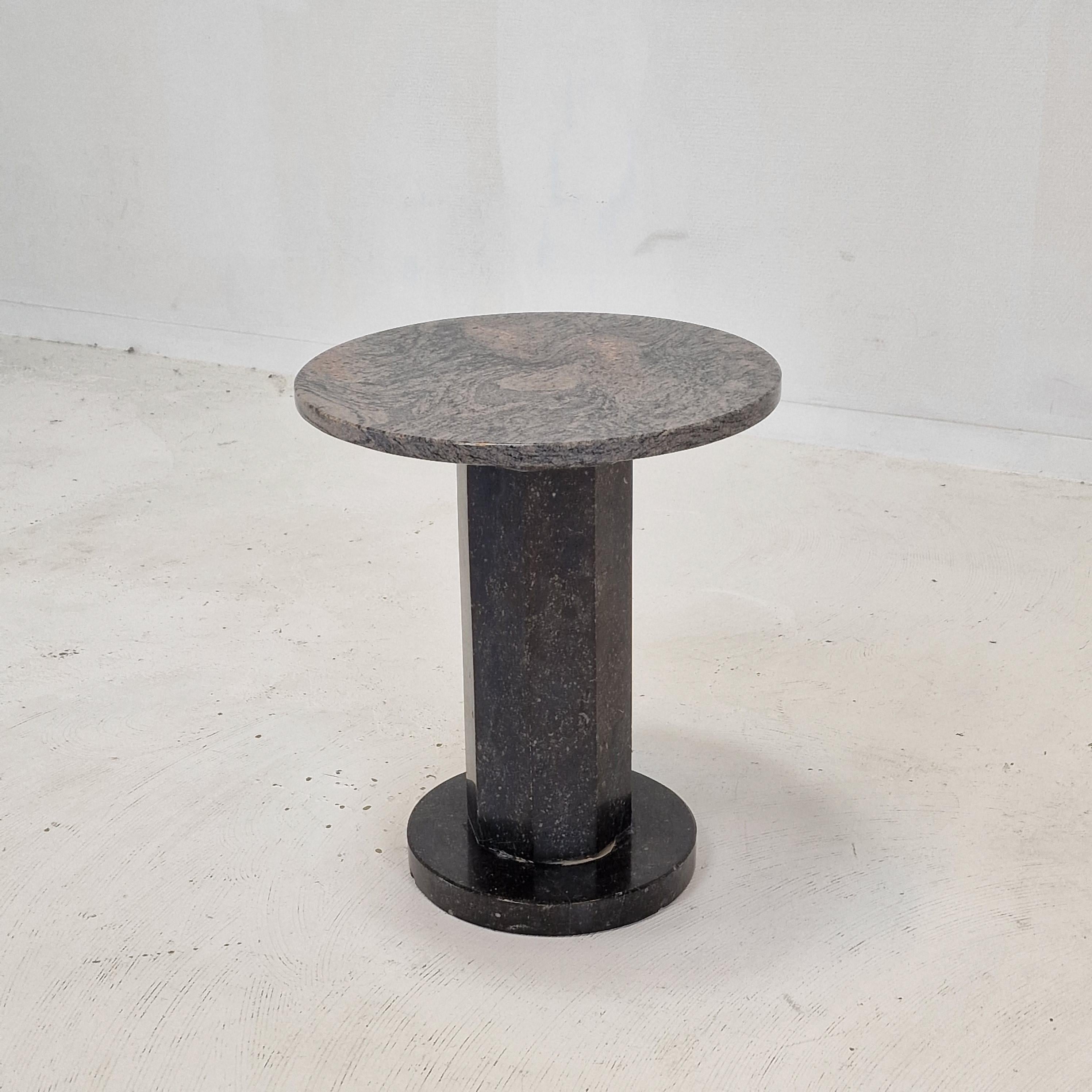 Italian Coffee or Side Table in Granite, 1980s For Sale 2