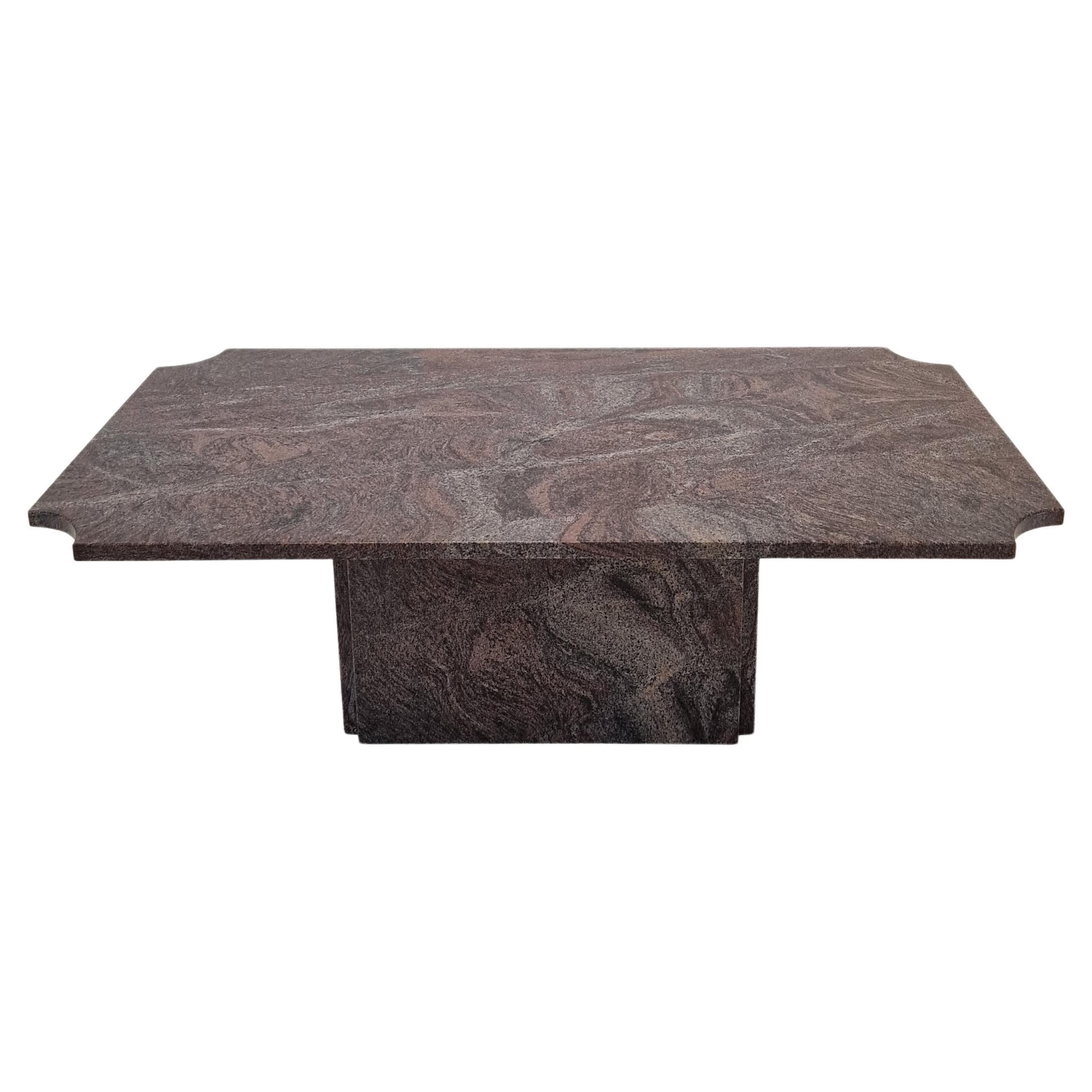 Italian Coffee or Side Table in Granite, 1980s For Sale