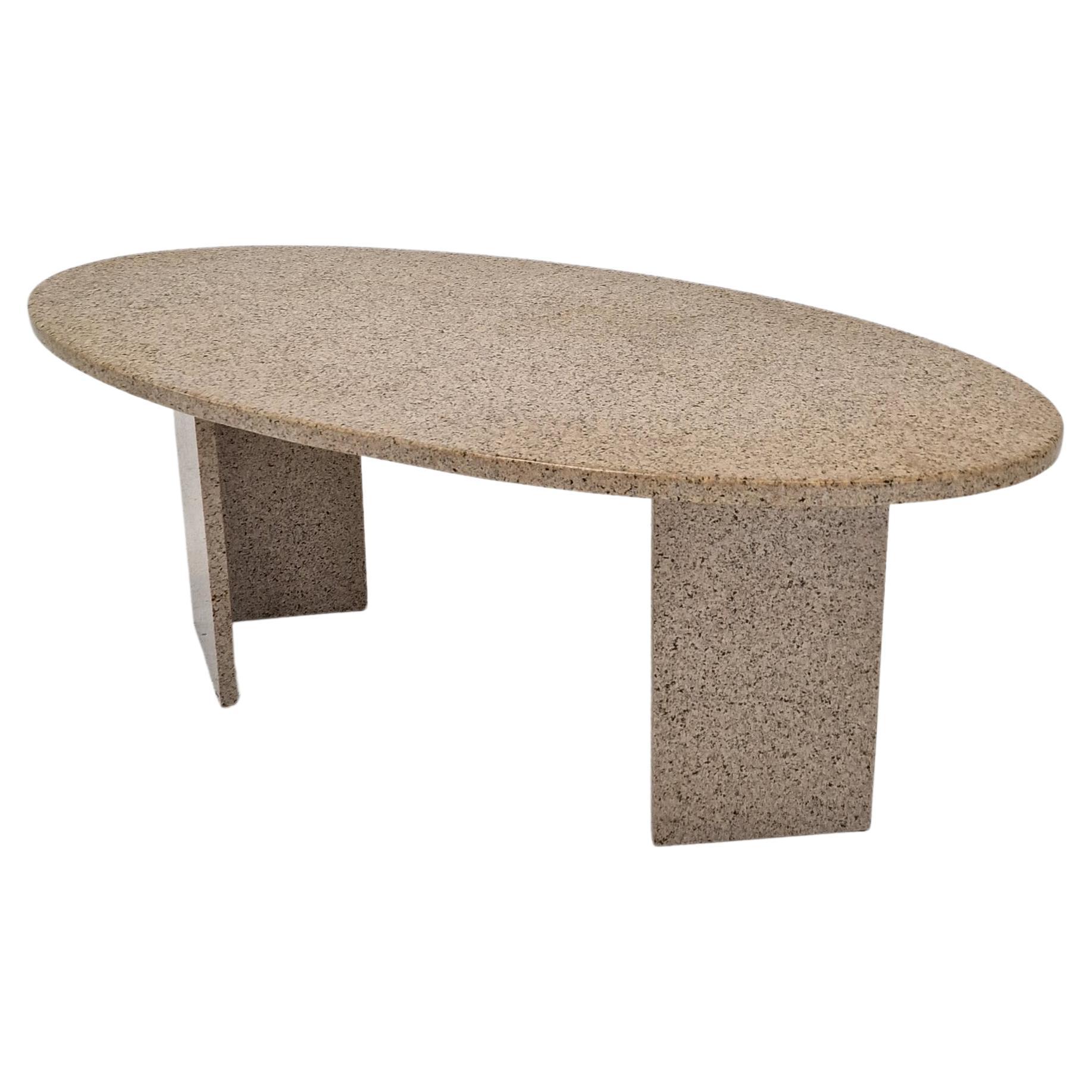 Italian Coffee or Side Table in Granite, 1980s For Sale