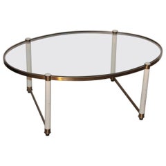 Italian Coffee Table 1970s in the Style of Maison Baguès