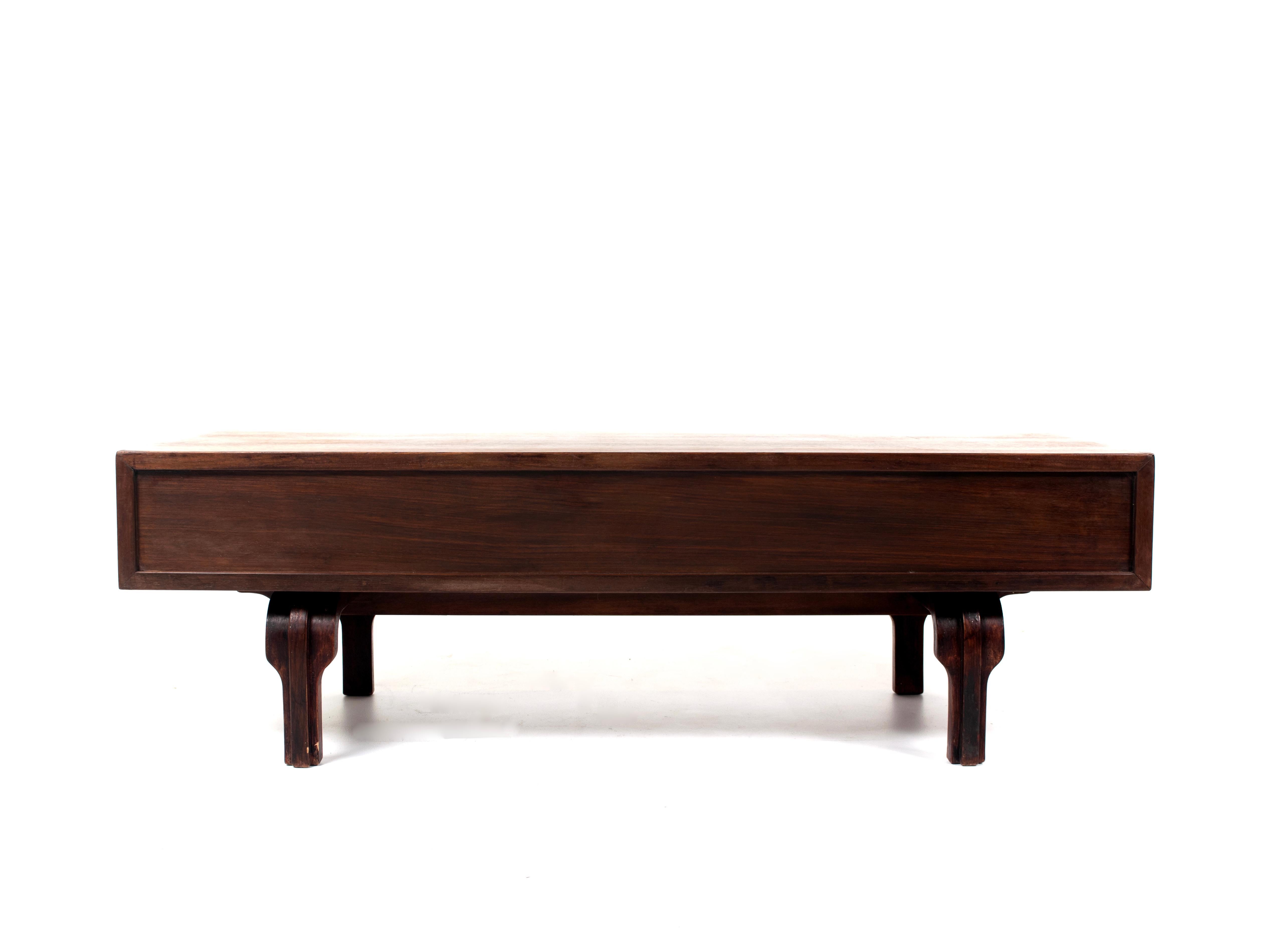 Italian Coffee Table Attributed to Gianfranco Frattini, 1960s 1