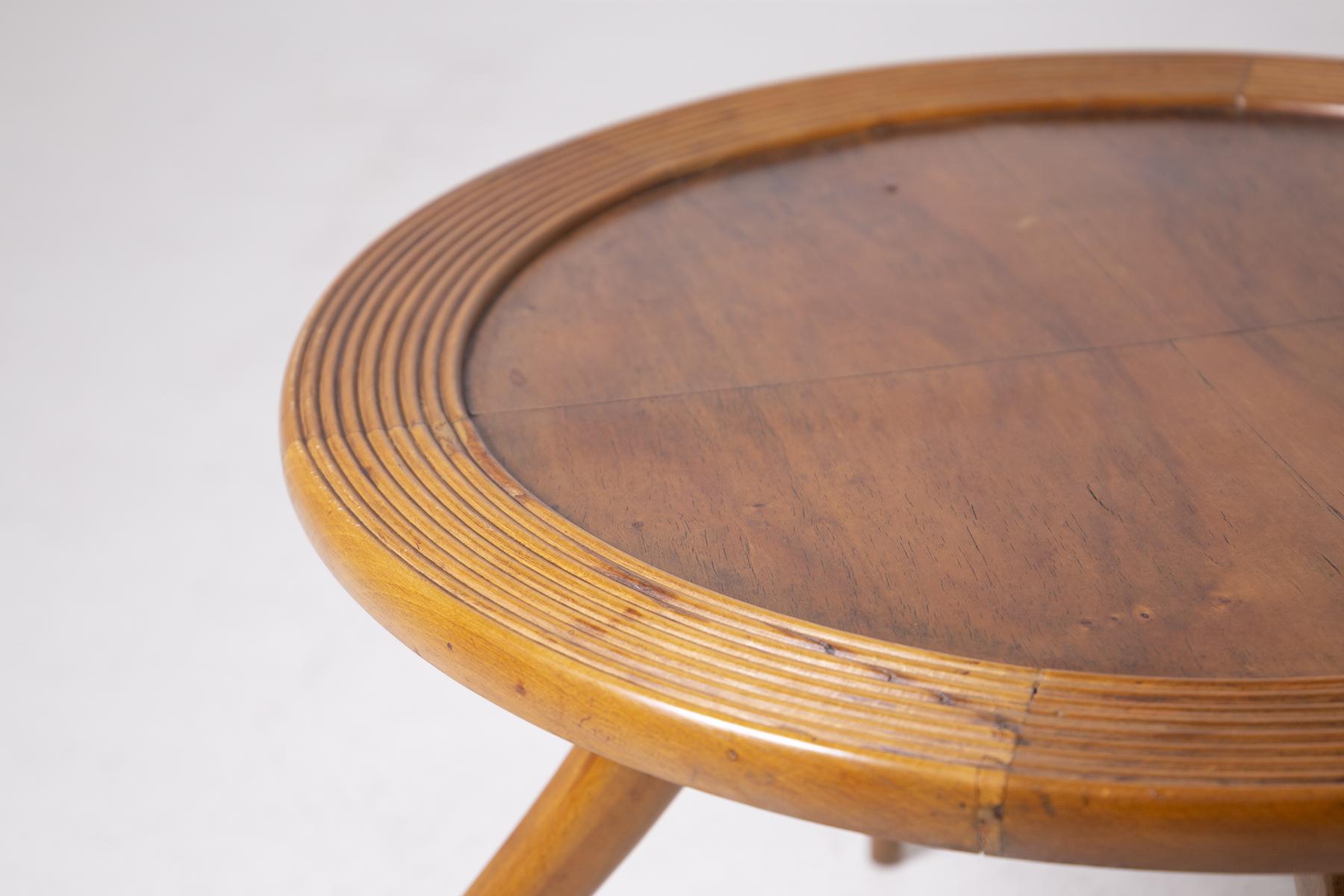 Italian Coffee Table Attributed to Osvaldo Borsani in Wood, 1950s 1