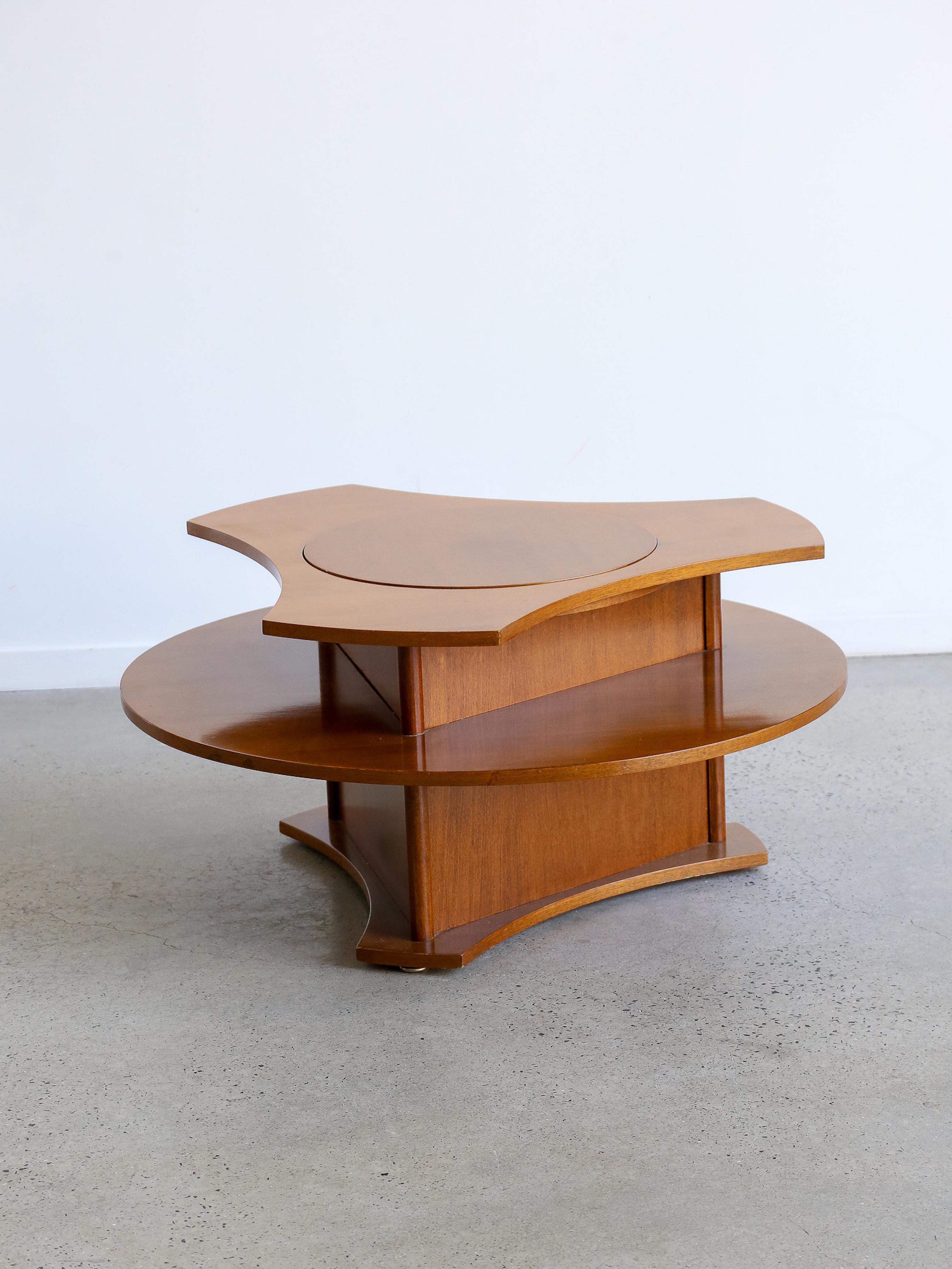 Italian Coffee Table Bar by Gervasoni In Good Condition For Sale In Byron Bay, NSW