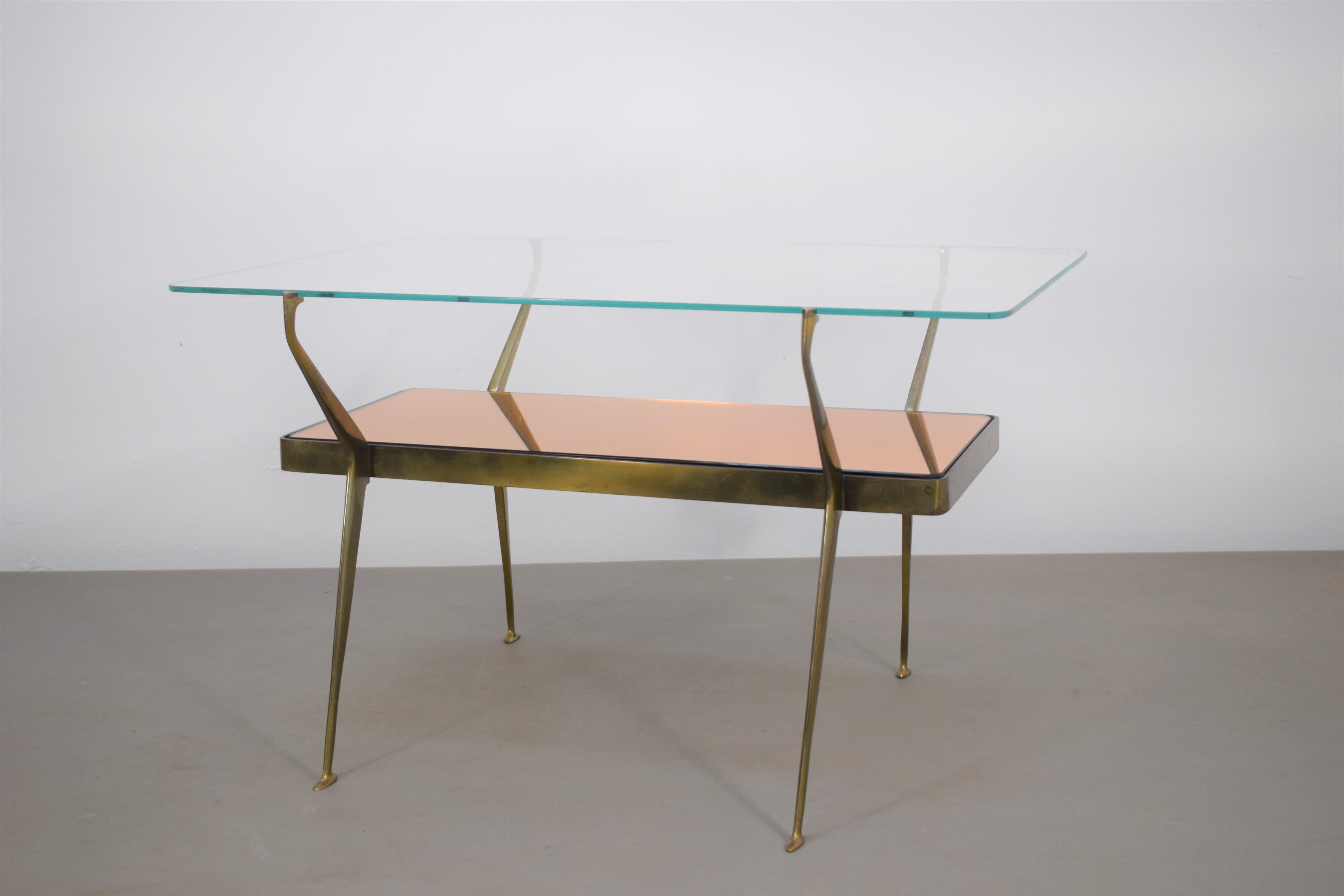 Italian coffee table by Cesare Lacca, 1950s.
Good condition.
Dimensions: H= 44 cm; W= 72 cm; D= 53,5 cm.