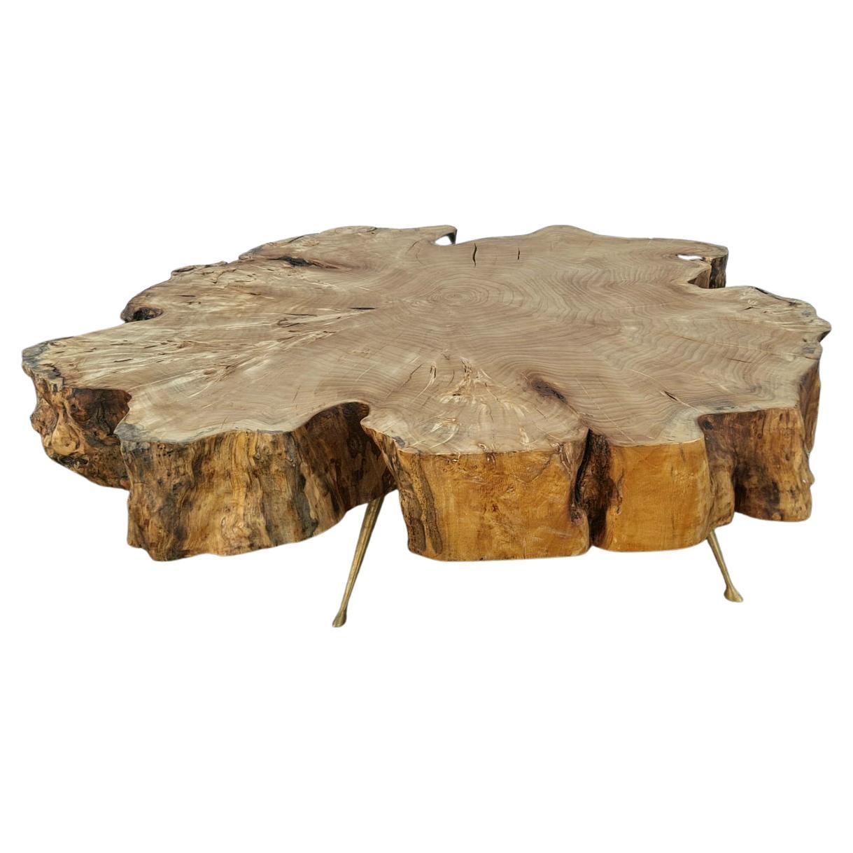 Italienischer Couchtisch von Gimo Fero im Stil von Gorge Nakashima im Angebot