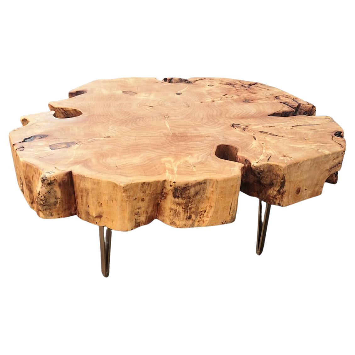Italian Organic Live Edge Coffee Table by Gimo Fero For Sale