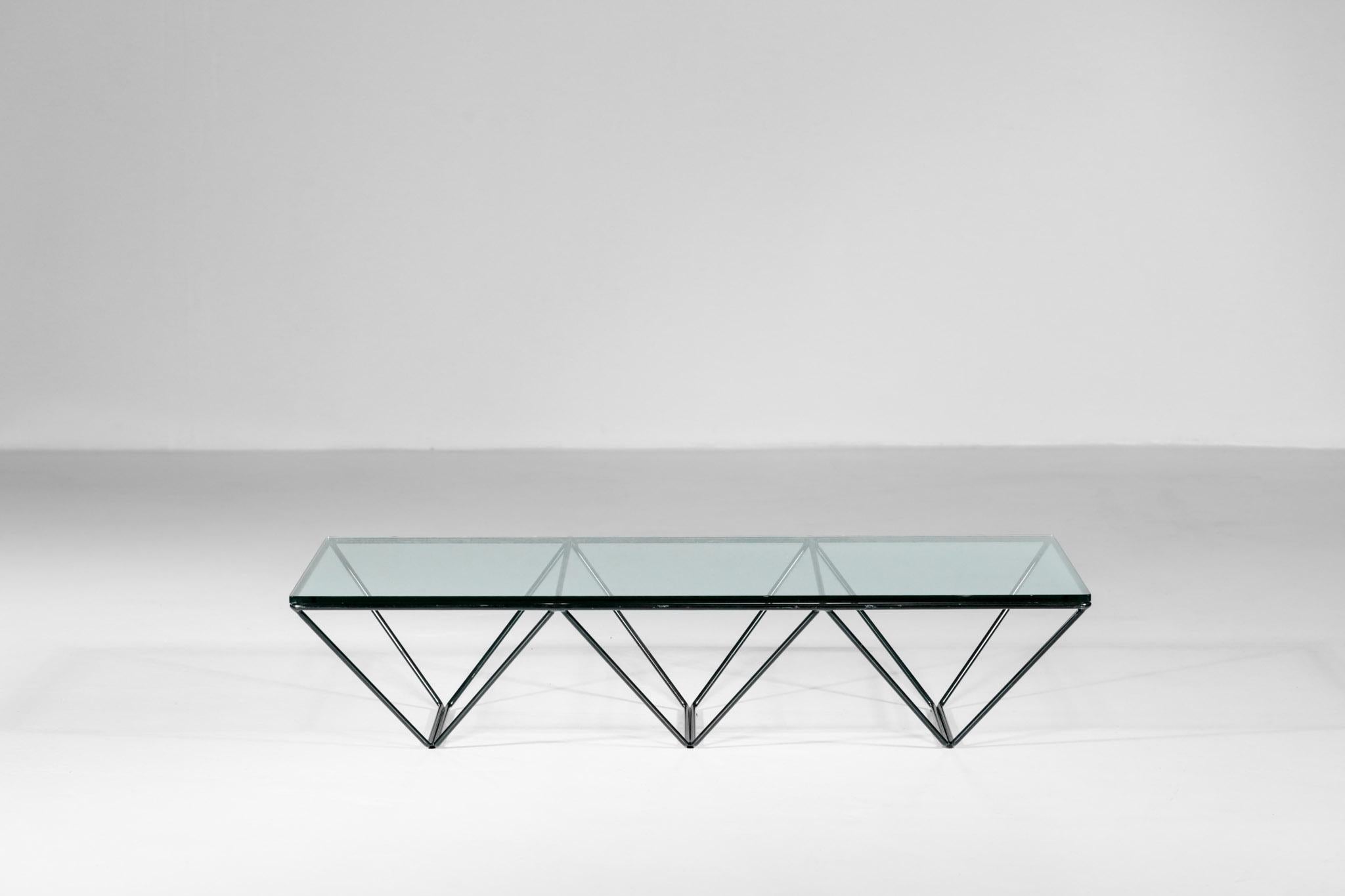 Steel Italian Coffee Table by Paolo Piva, B&B Italia Vintage