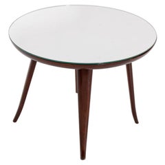 Italian Coffee Table by Pietro Chiesa in wood and Mirror, 1950s