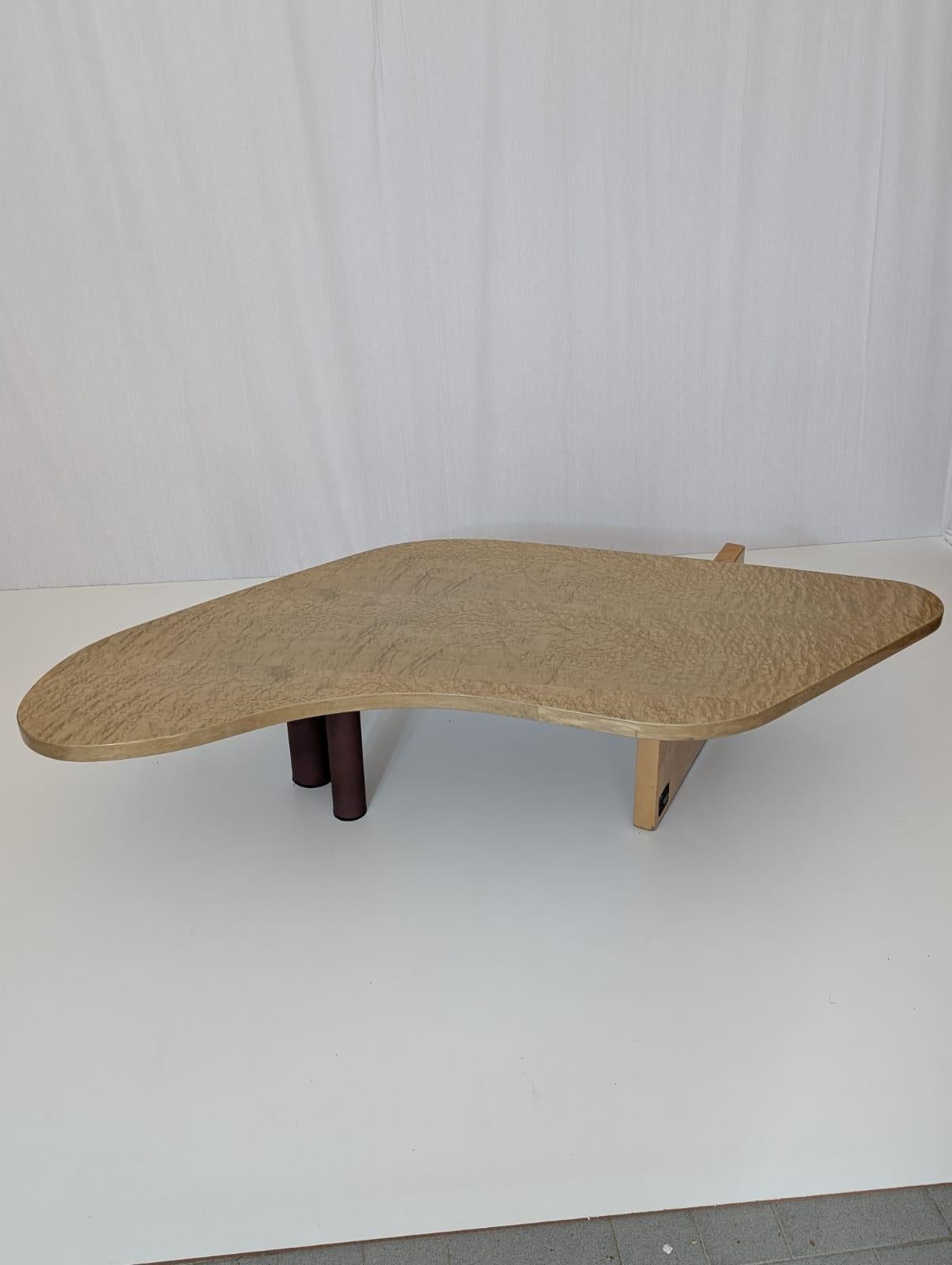 Mesa de centro italiana de Saporiti, años 70 Madera en venta